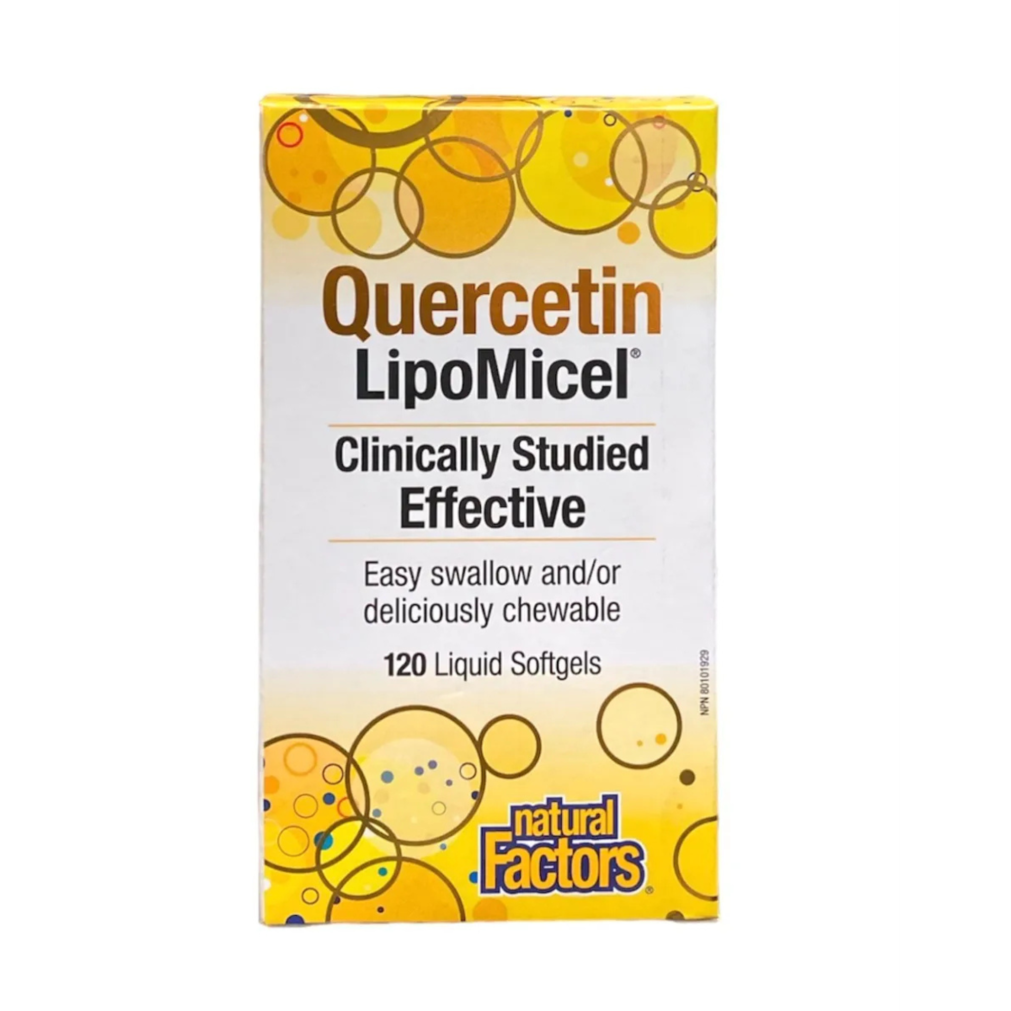 Natural Factors - Quercetin LipoMicel - 250mg 120 Liquid Softgels