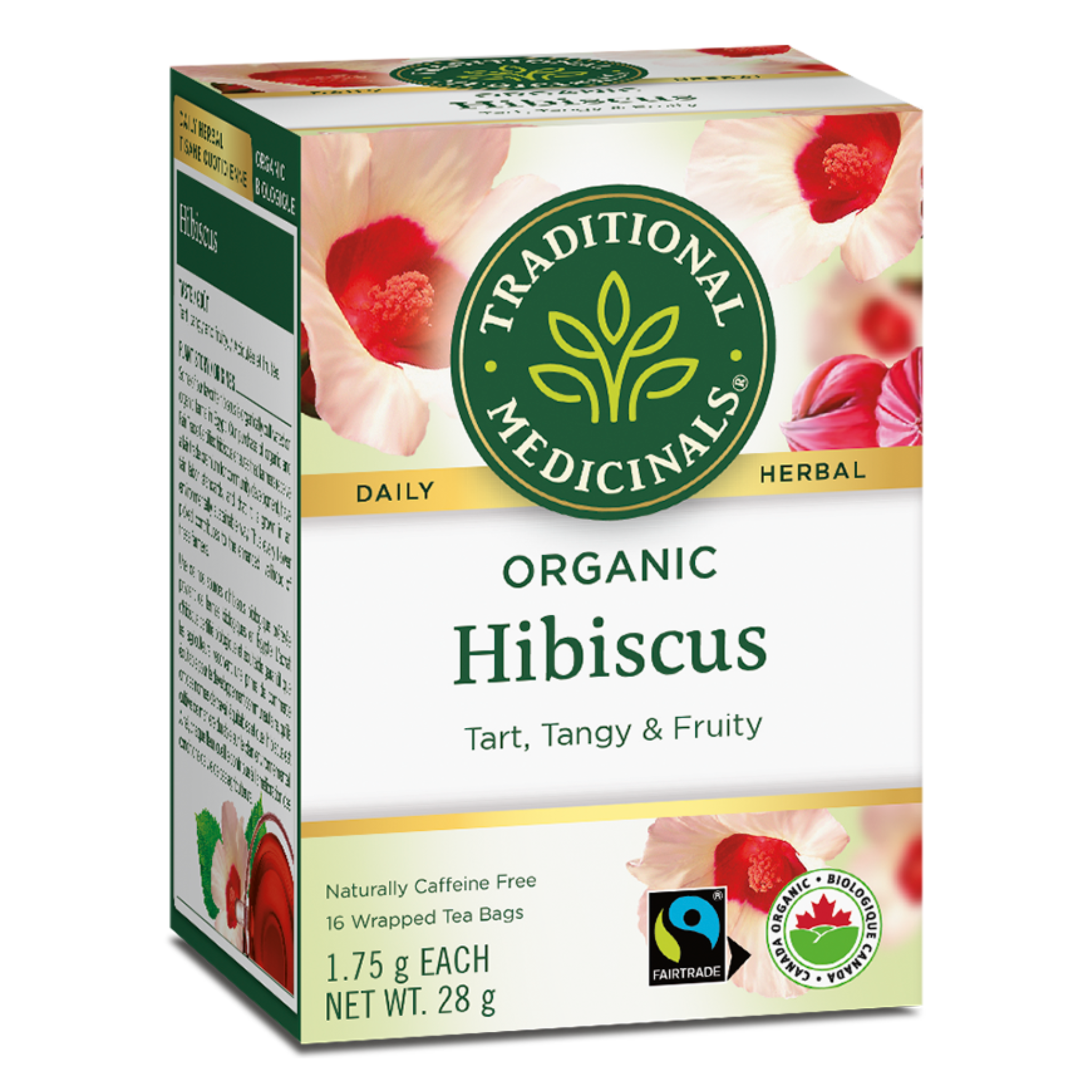 Traditional Medicals - Hibiscus Herbal Tea - 16 Tea Bags