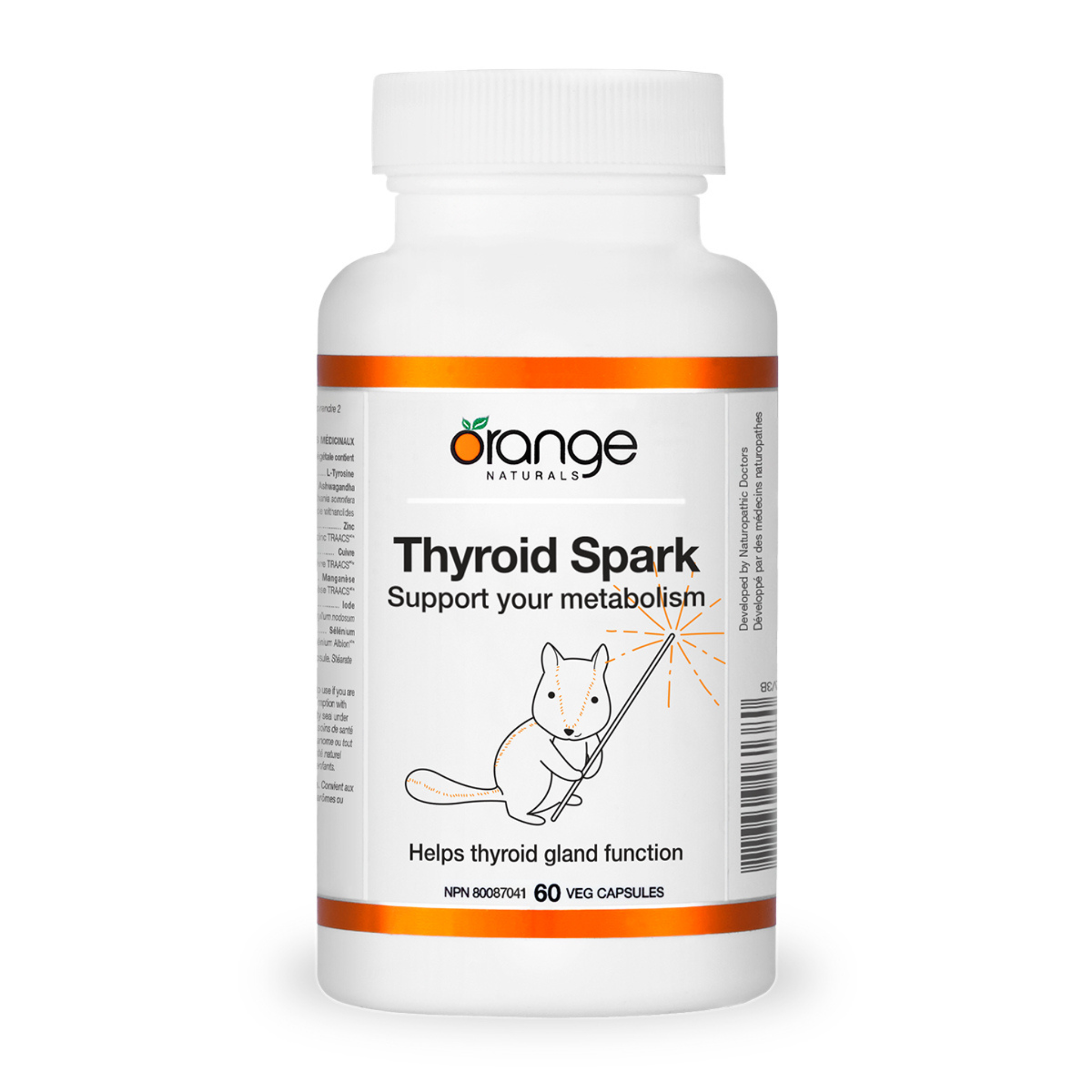 Orange Naturals - Thyroid Spark - 60 Veg Capsules (DSL EXP FEB 2026)
