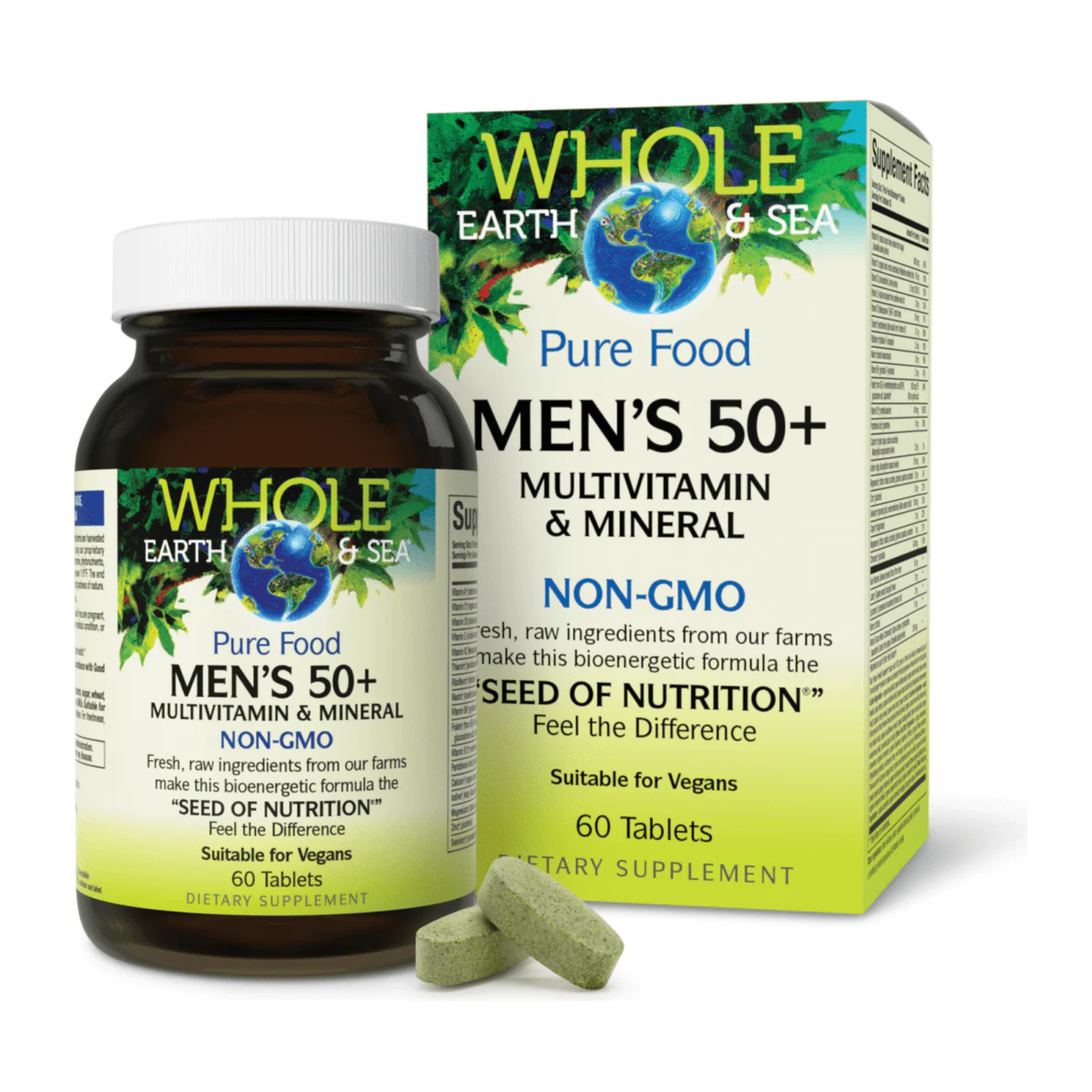 Whole Earth & Sea - Men's 50+ Multivitamin & Mineral - Tablets