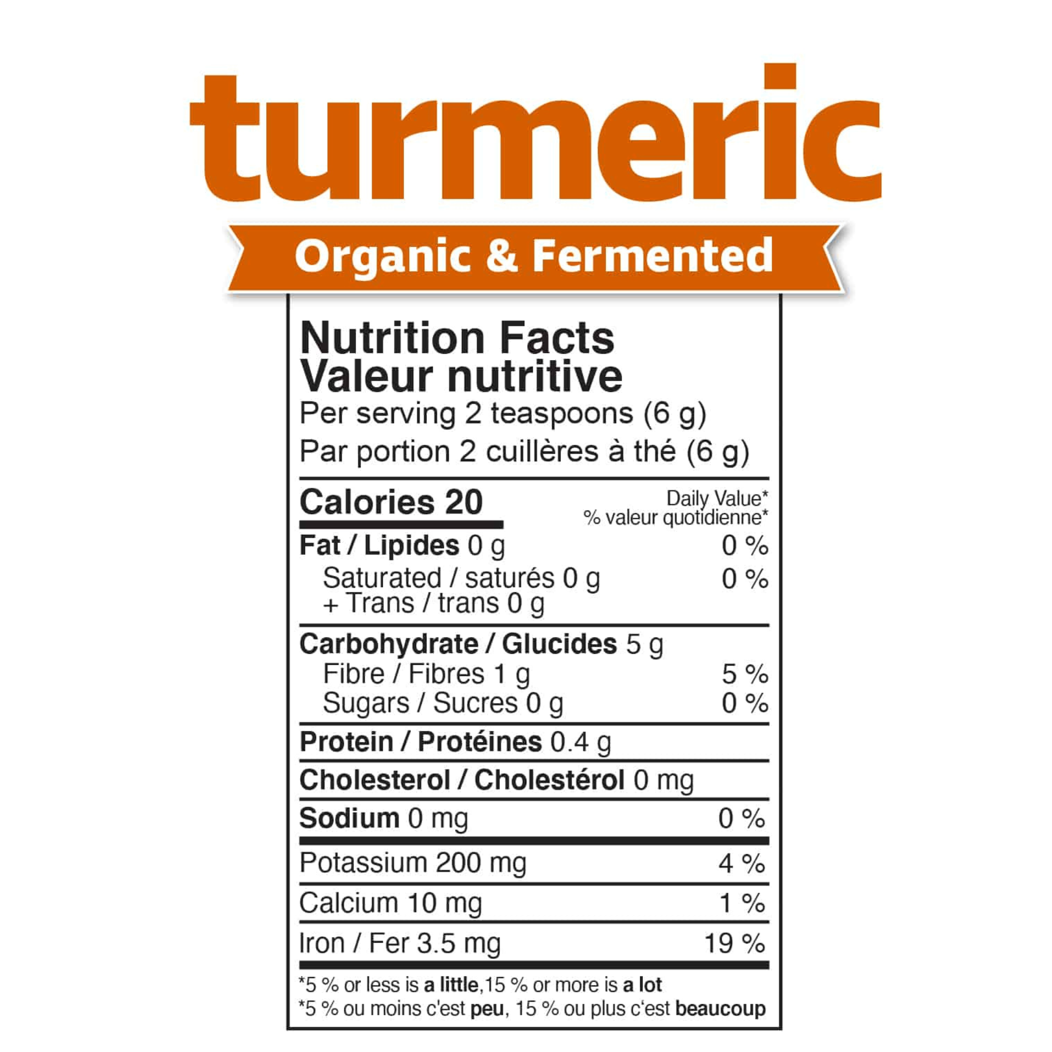 Prairie Naturals - Organic Fermented Turmeric Powder - 150g