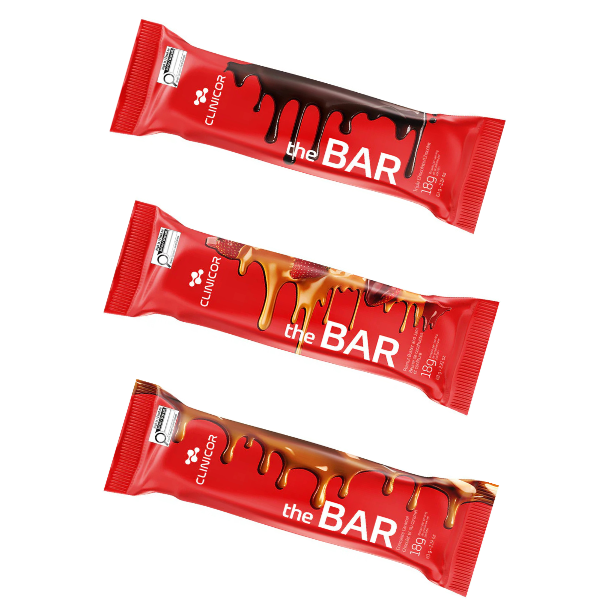 Clinicor - The Bar Protein Bar - 63g (3 Flavours) (DSLM)