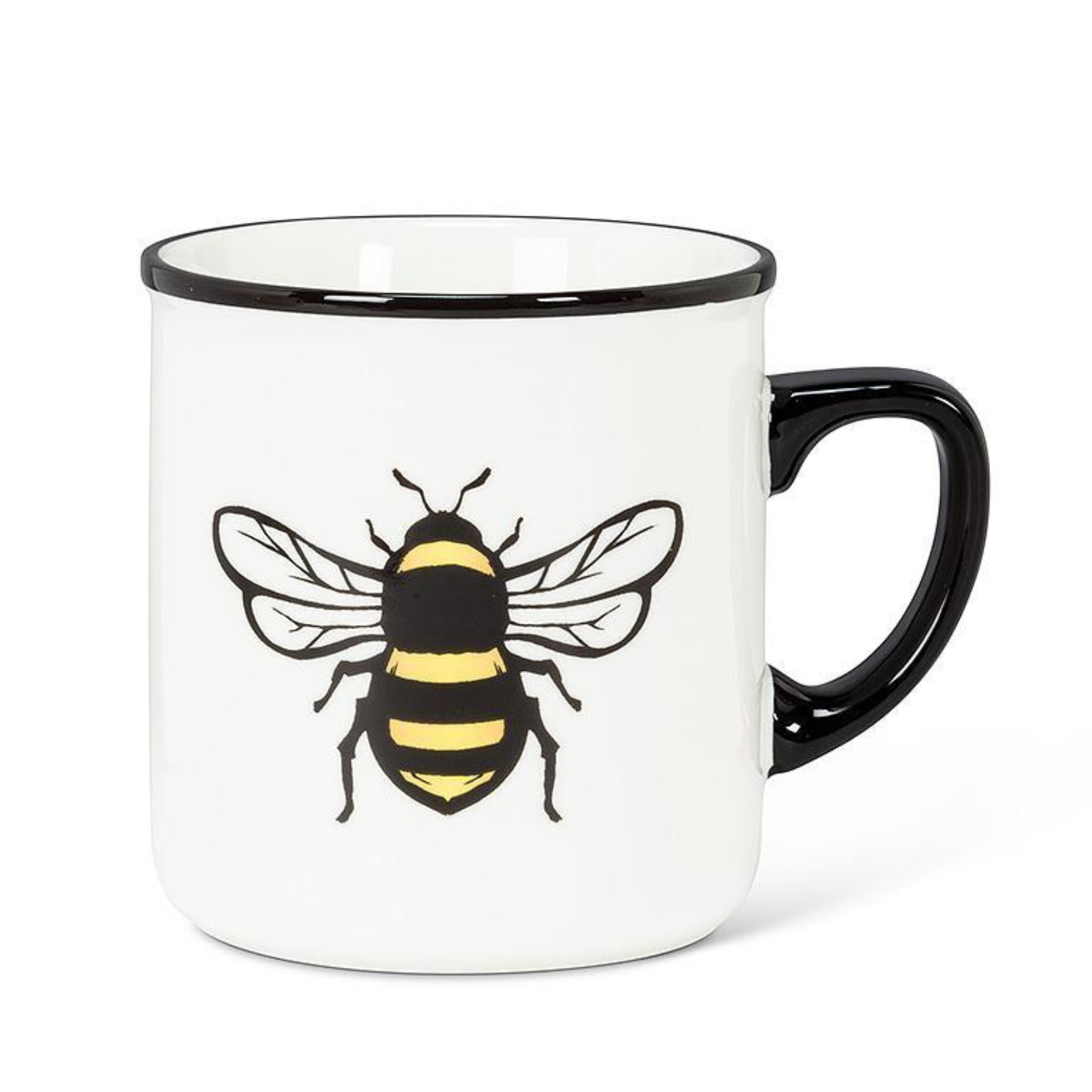 Abbott - Mug Bee Black Rim and Handle