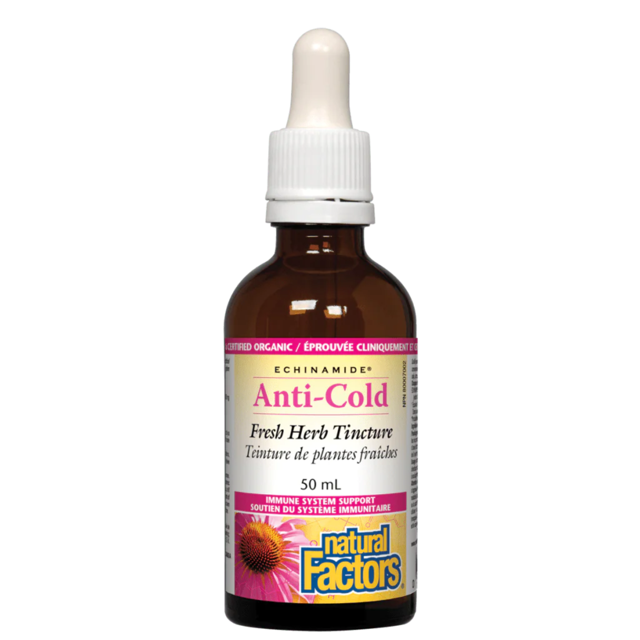 Natural Factors - Echinamide Anti Cold Echinacea Fresh Herb Tincture - 50ml