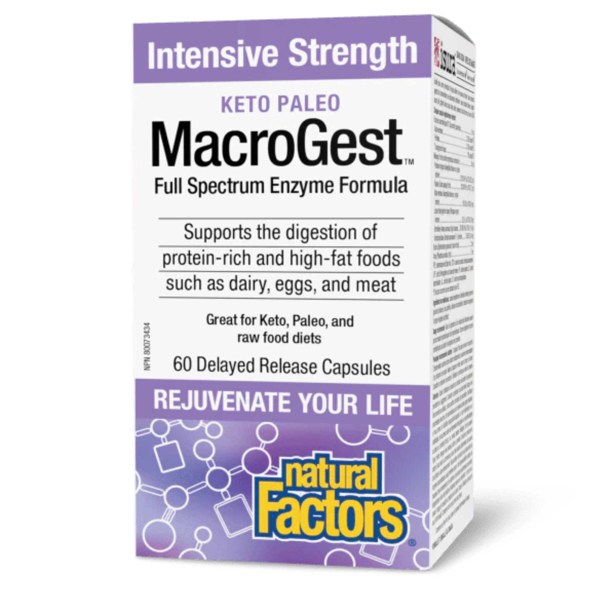 Natural Factors - Keto Paleo MacroGest - 60 Delayed Release Capsules