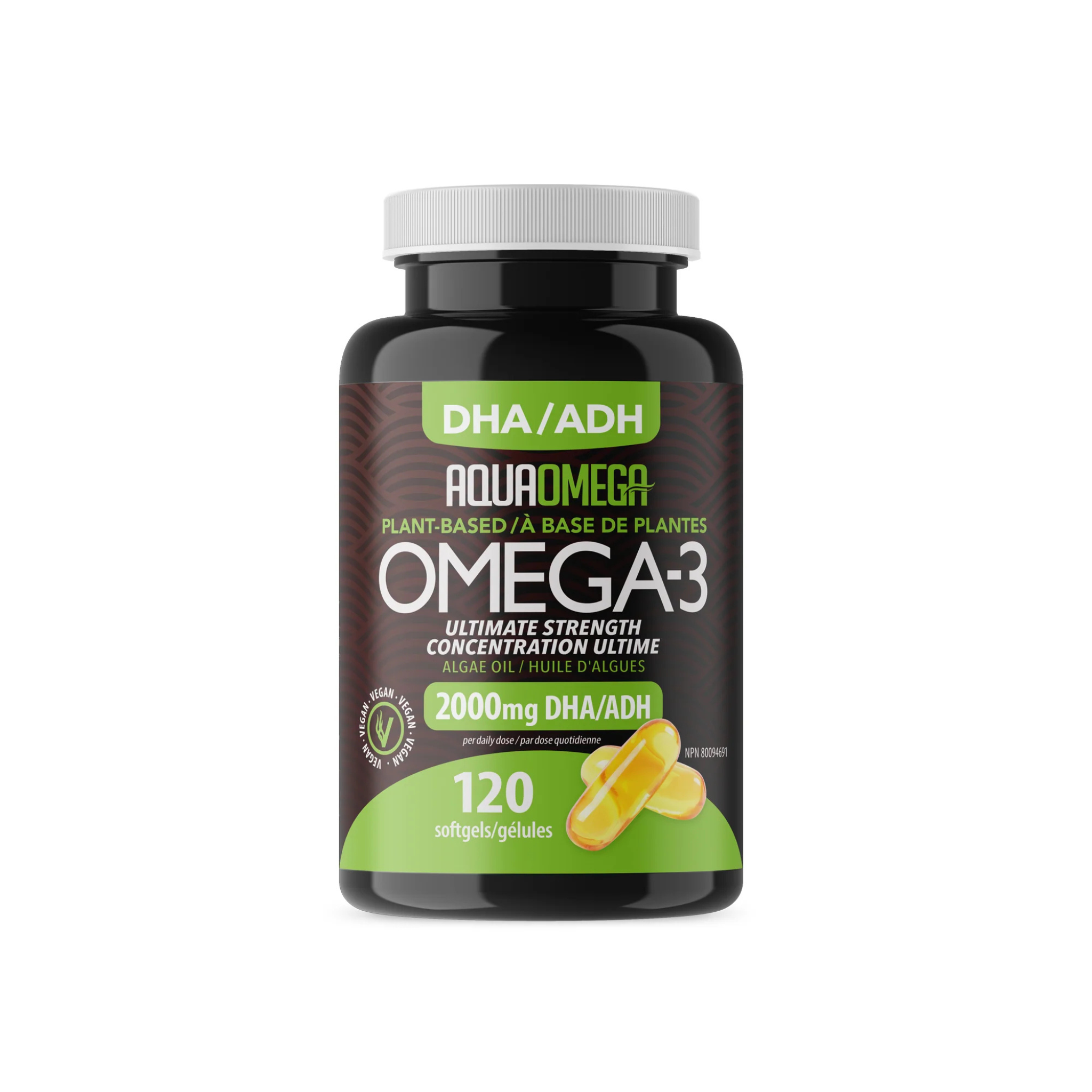 Aqua Omega - Plant Based Omega 3 - 2480mg Softgels