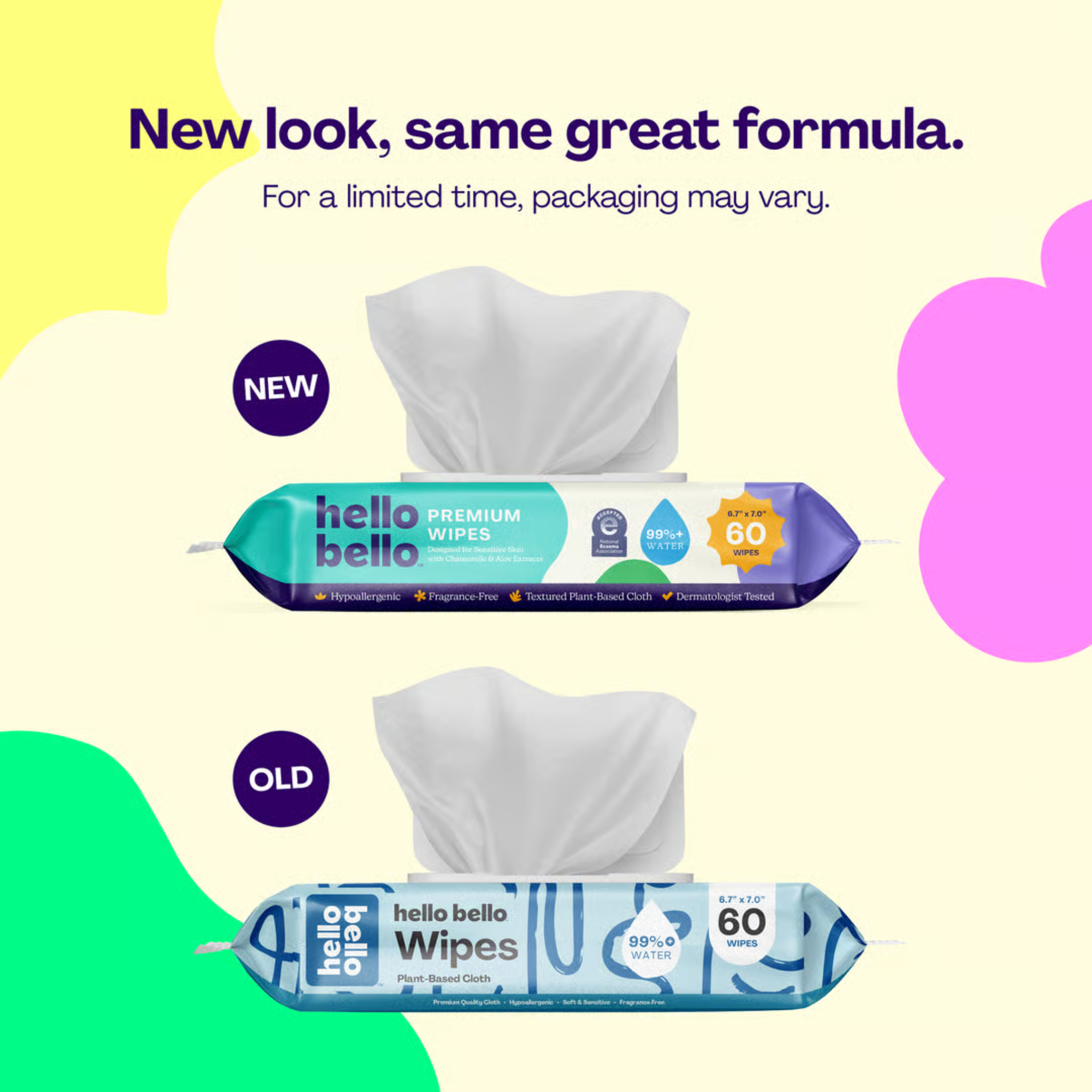 Hello Bello - Baby Wipes - 60 Pack