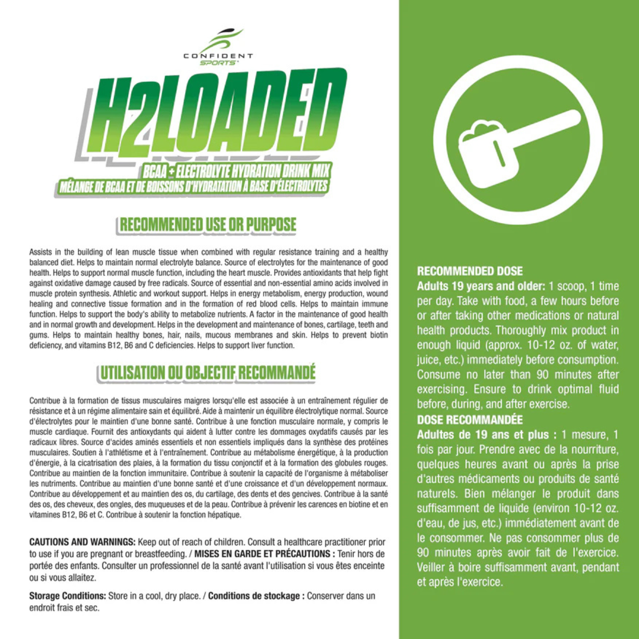 Confident Sports - H2 Loaded - 450g