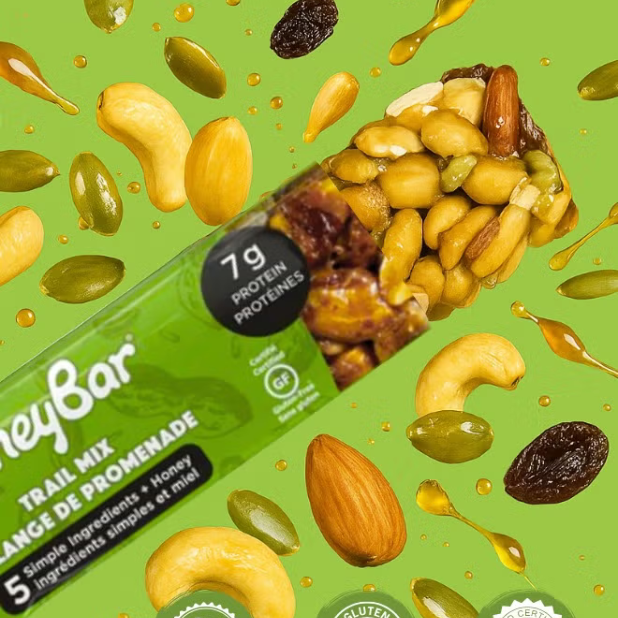 Honey Bar - Trail Mix Bar - 40g