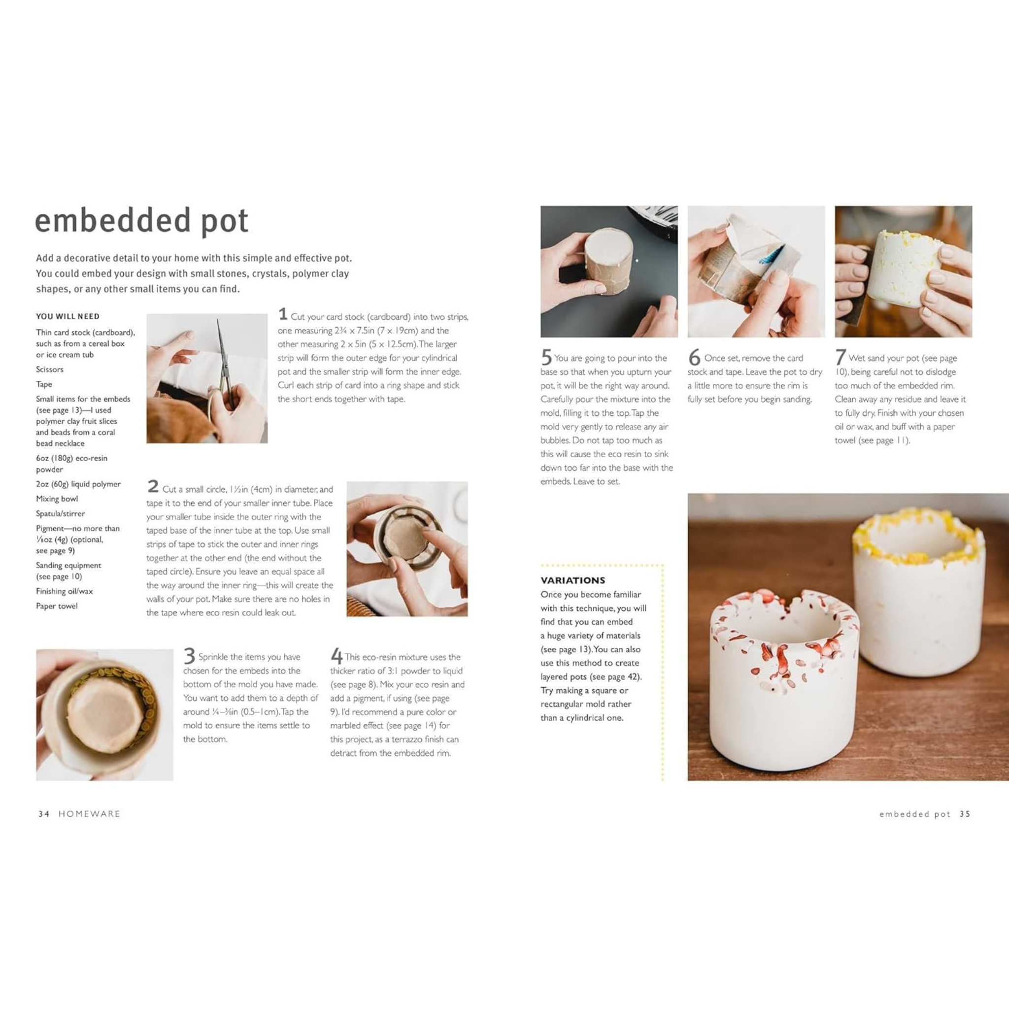 Book - Eco-Resin Crafts - Hazel Oliver