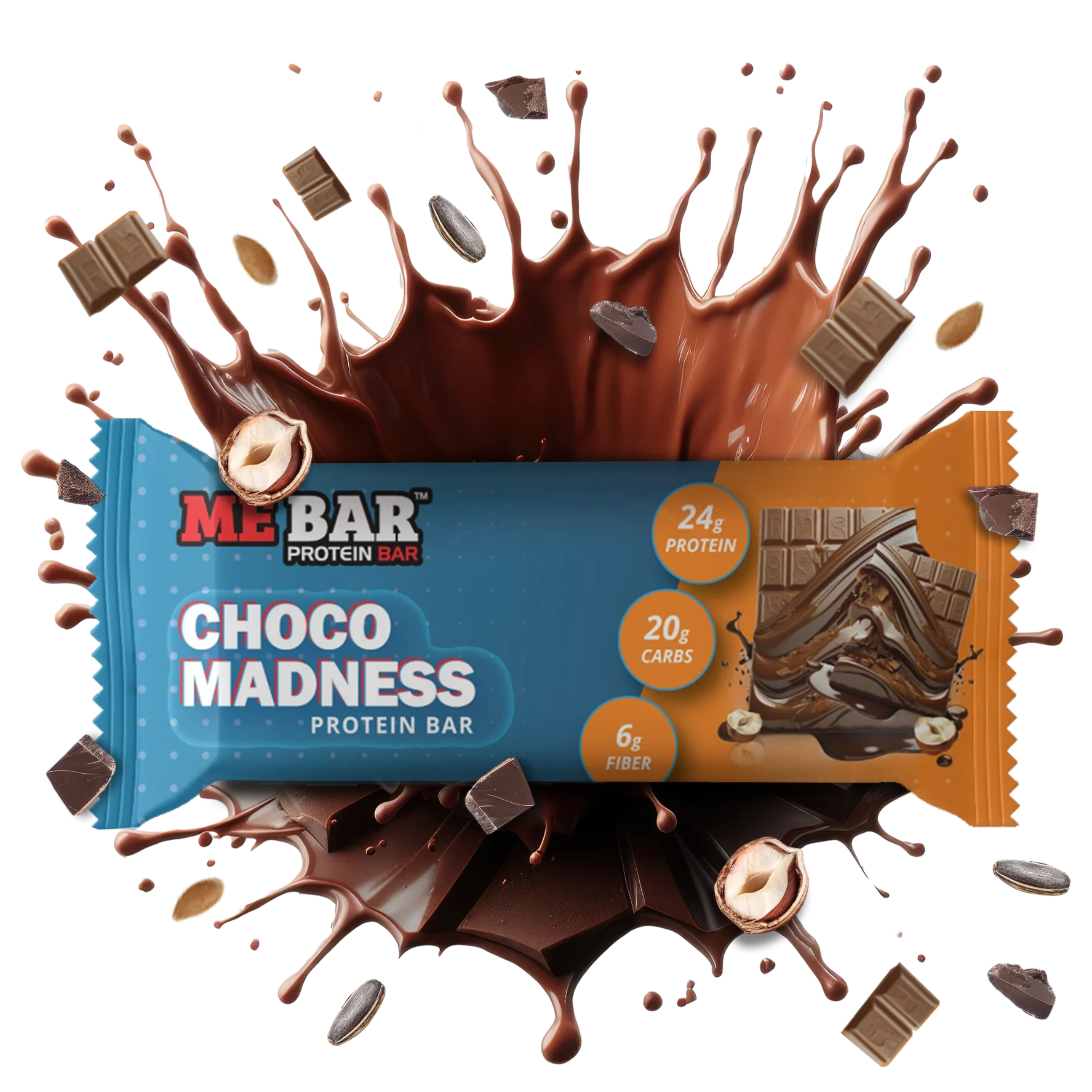 Me Bar - Madness Chocolate Fudge Brownie - Box of 12 (ONLINE ONLY)