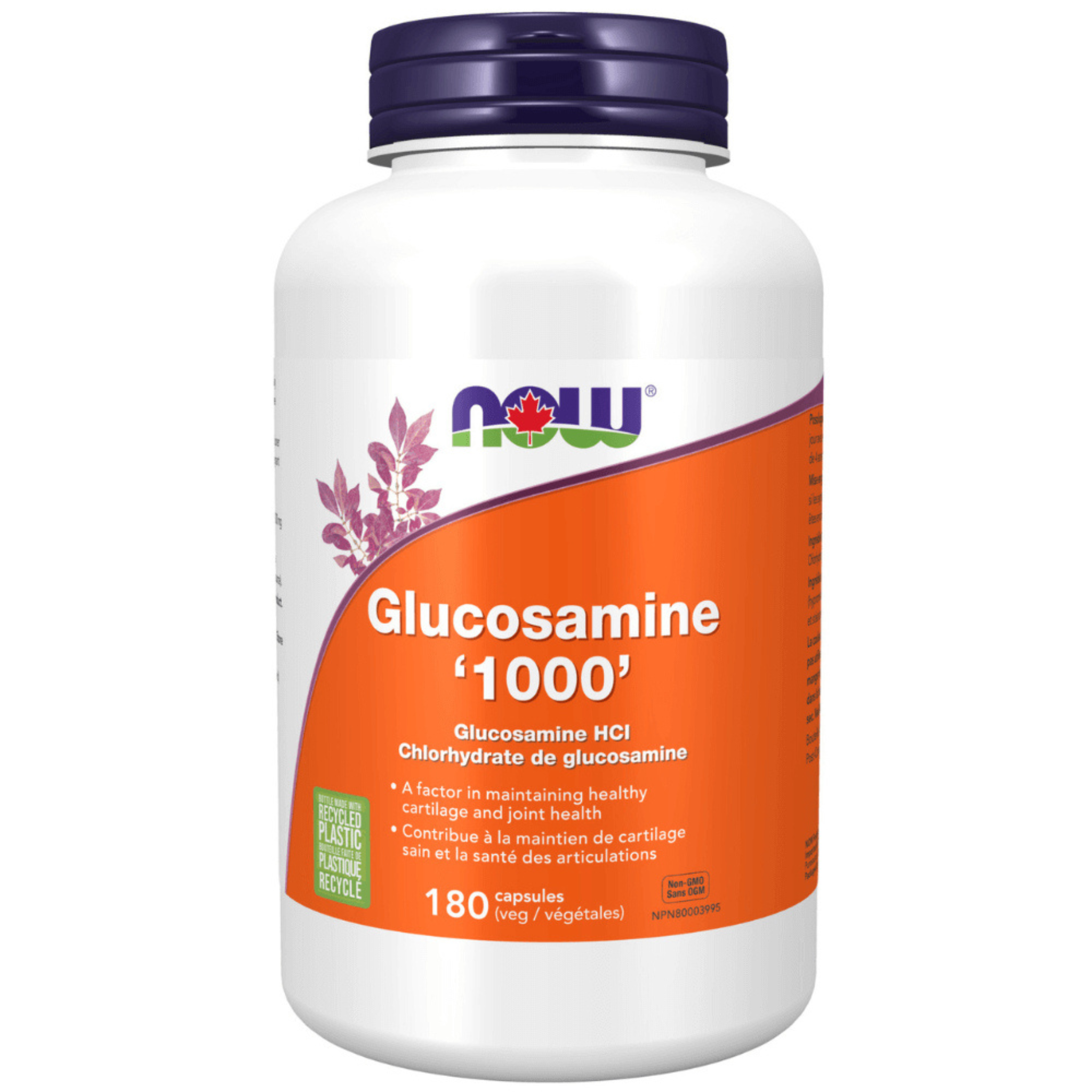 Now - Glucosamine HCL - 1000mg 180 Veg Capsules