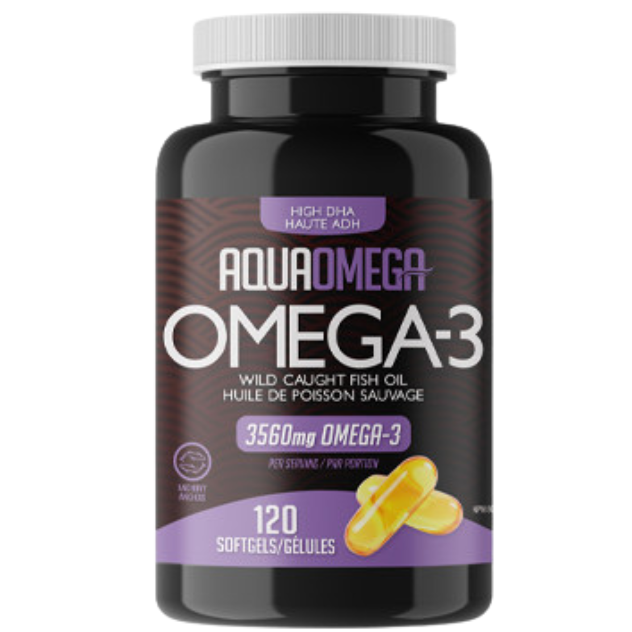 Aqua Omega - High DHA Omega-3 - 3560mg 120 Softgels