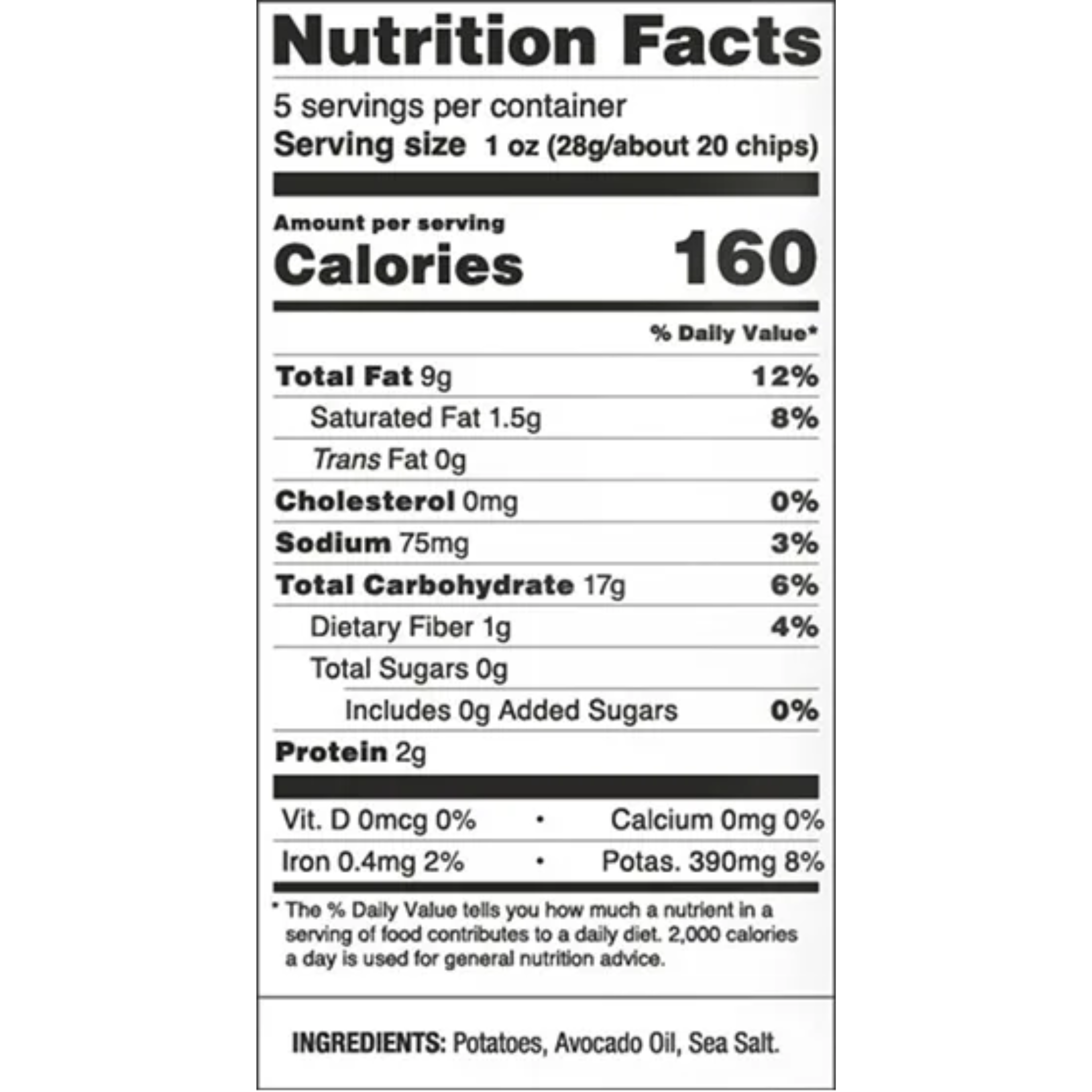 Good Health - Kettle Chips Avocado Oil Sea Salt - 142g