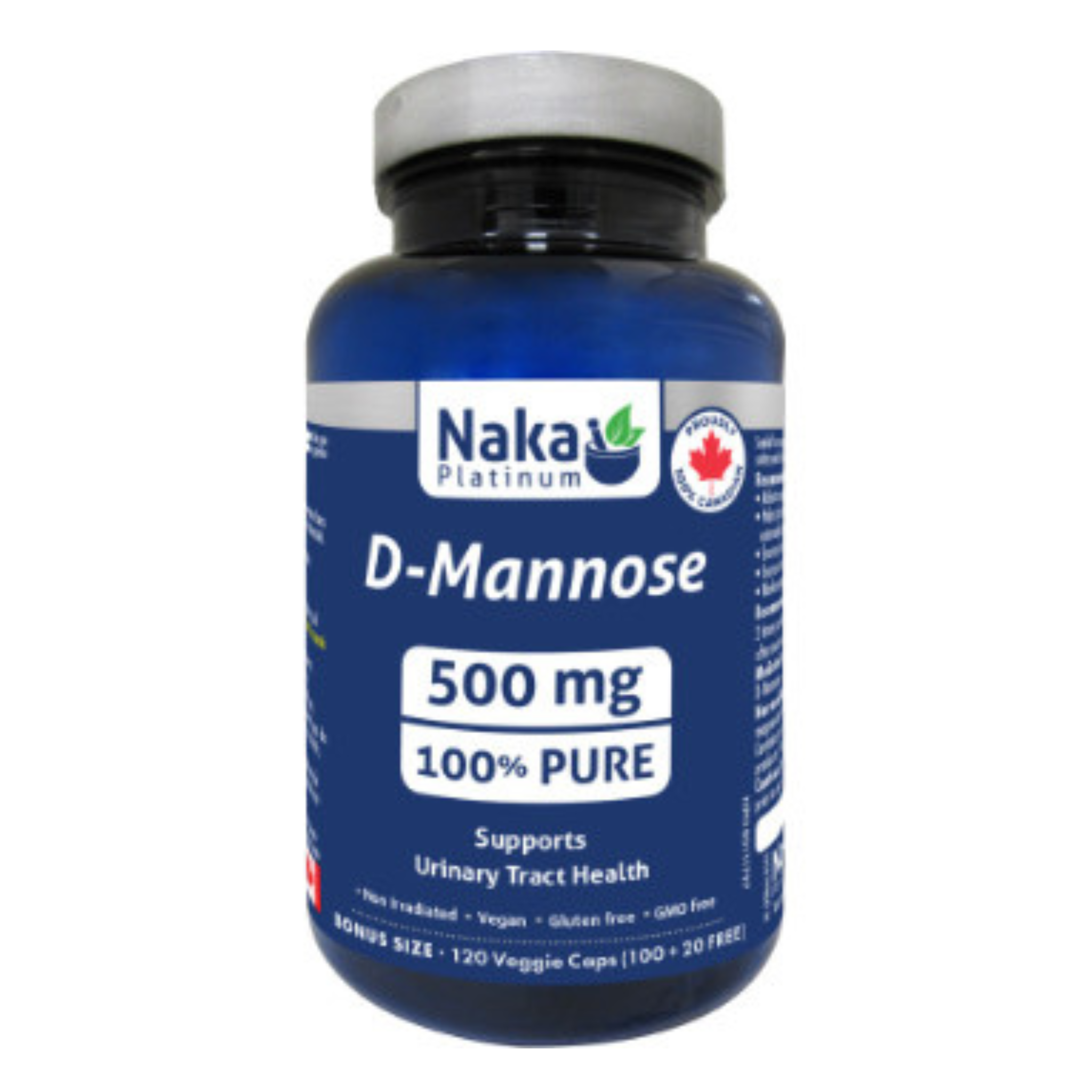 Naka - D-Mannose - 500mg 120 Veg Capsules