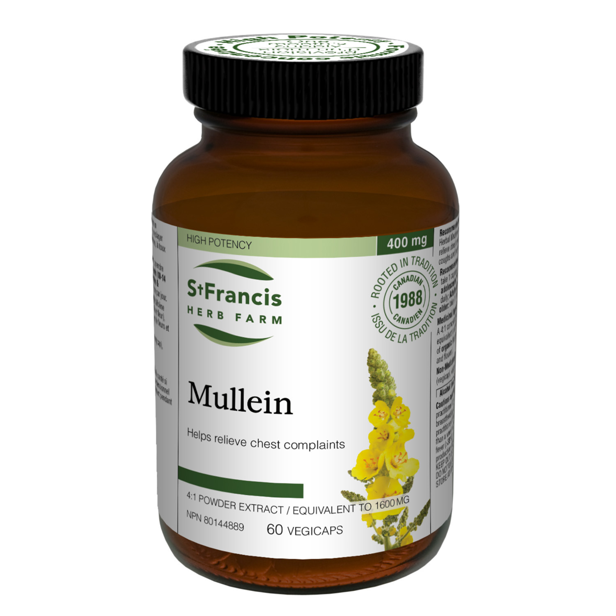 St Francis Herb Farm - Mullein - 60 Veg Capsules