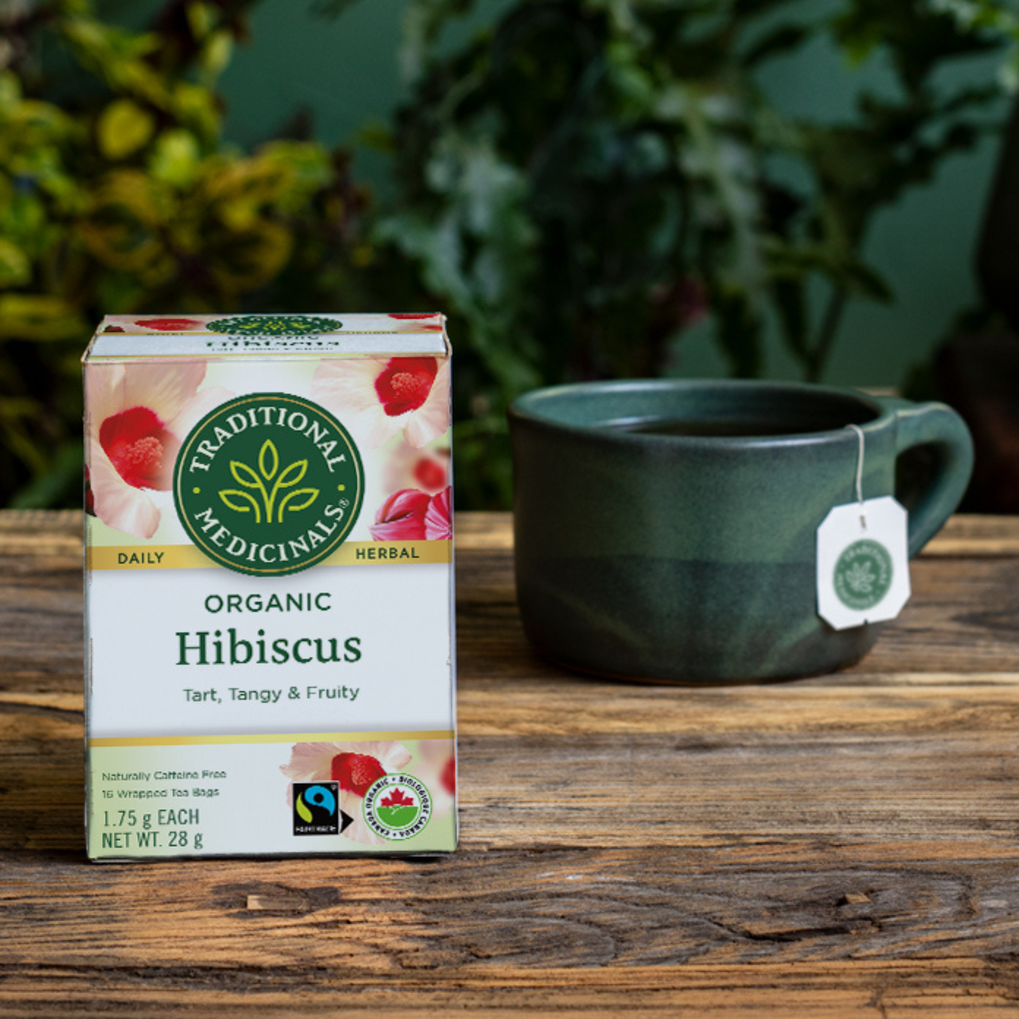 Traditional Medicals - Hibiscus Herbal Tea - 16 Tea Bags