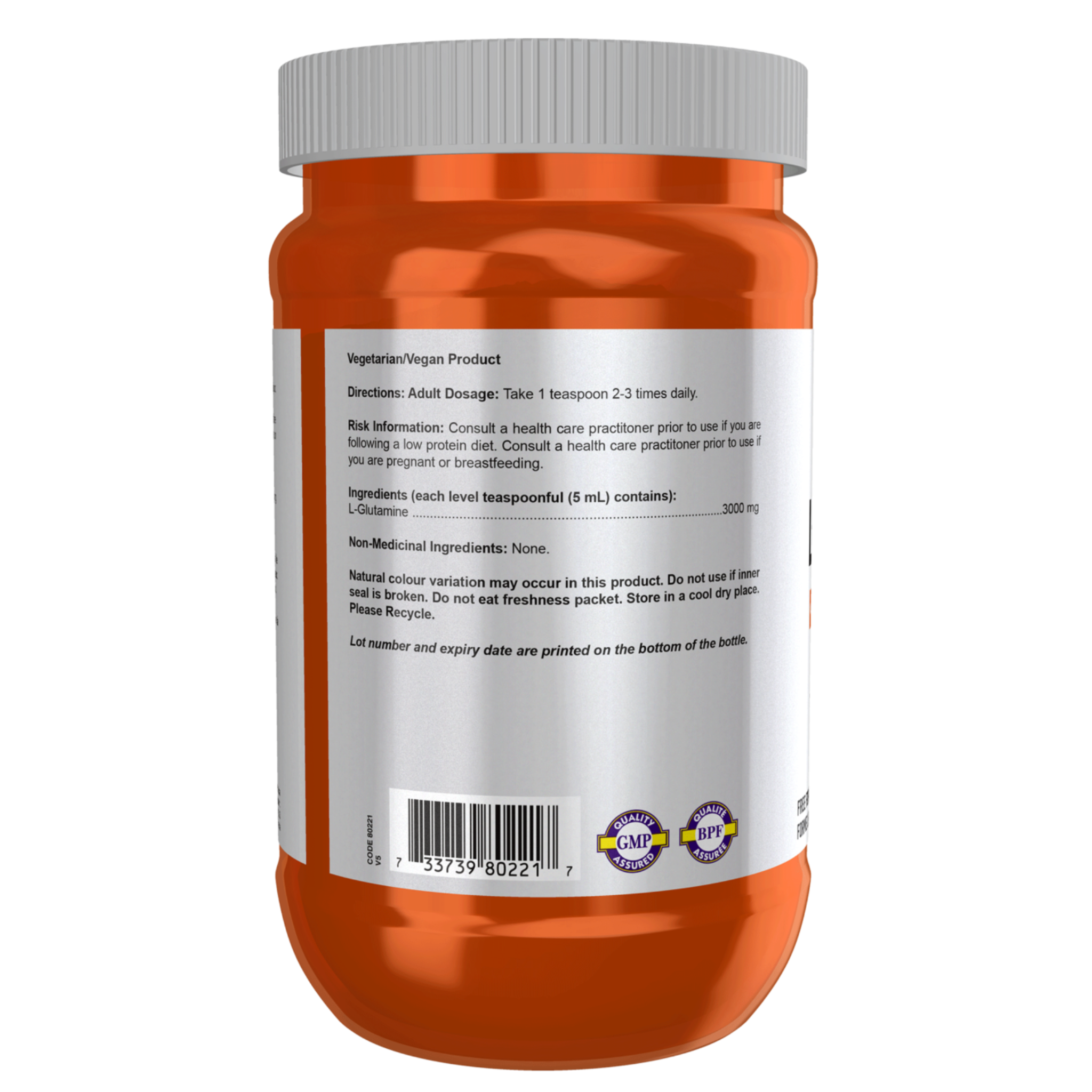 Now - L- Glutamine - Powder 454g
