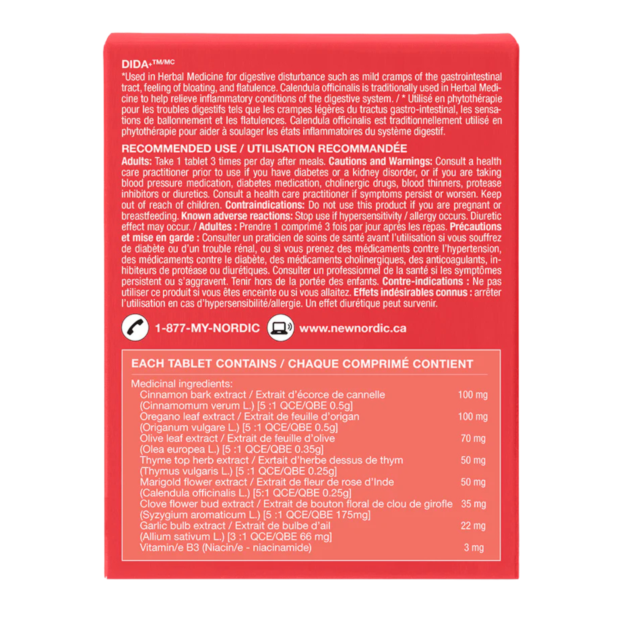 New Nordic - Dida for Cramps Bloating & Flatulence - 60 Coated Tablets (DSL)