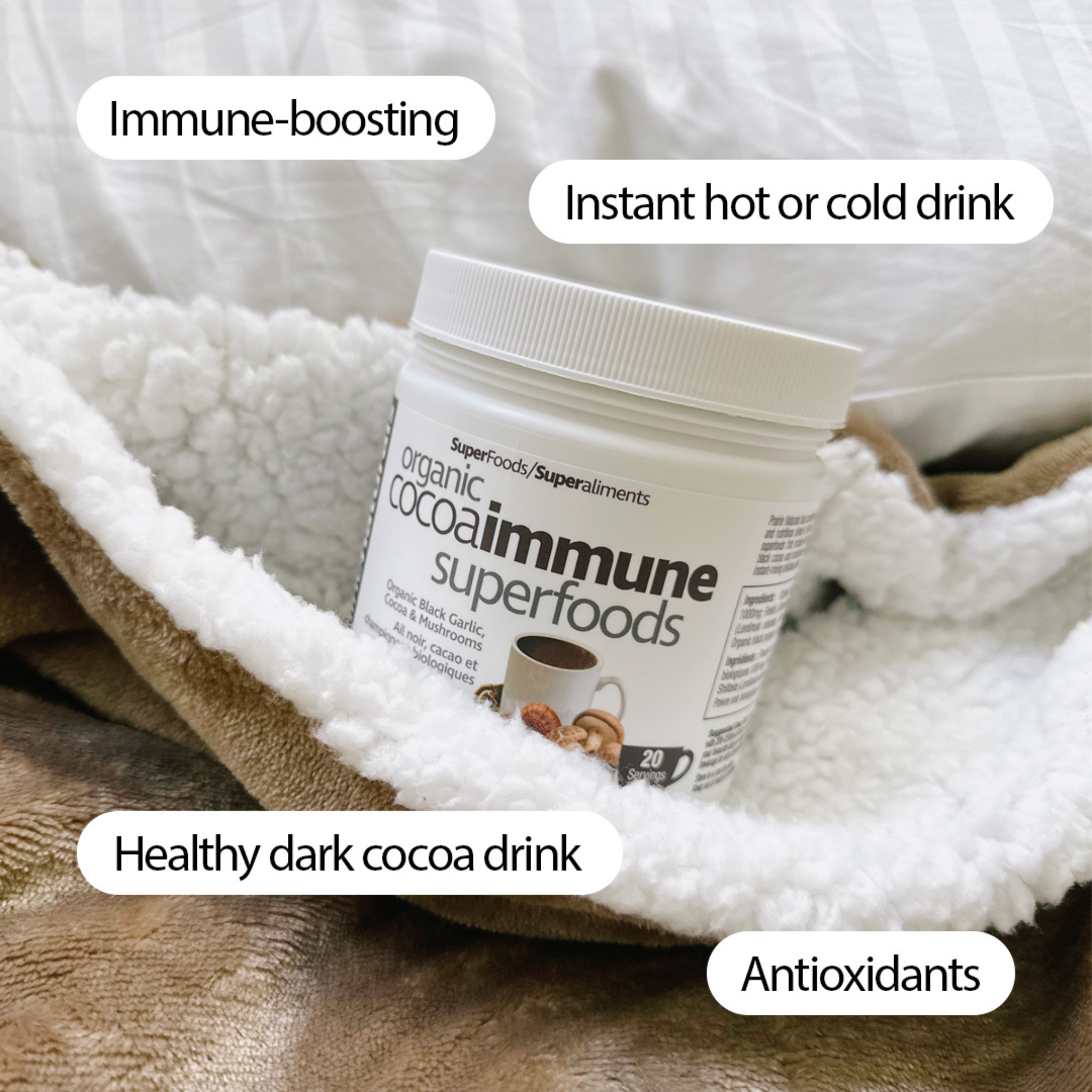 Prairie Naturals - Organic Cocoa Immune Superfoods - 150g