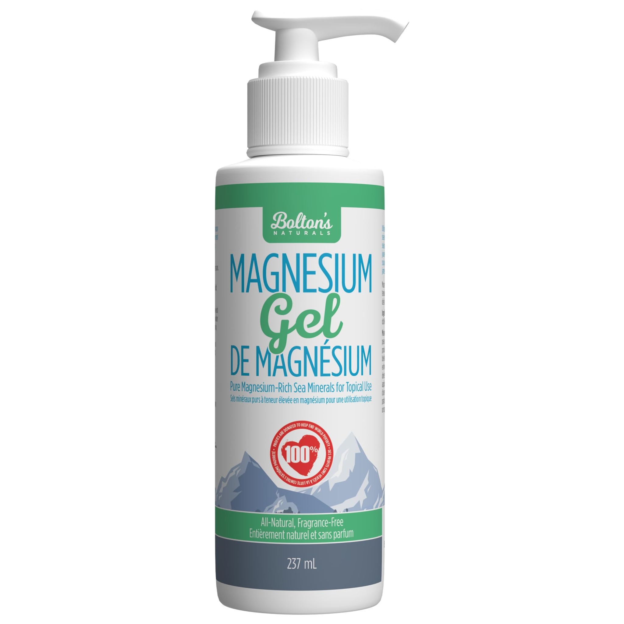 Bolton's Naturals - Magnesium Gel Fragrance Free - 237ml