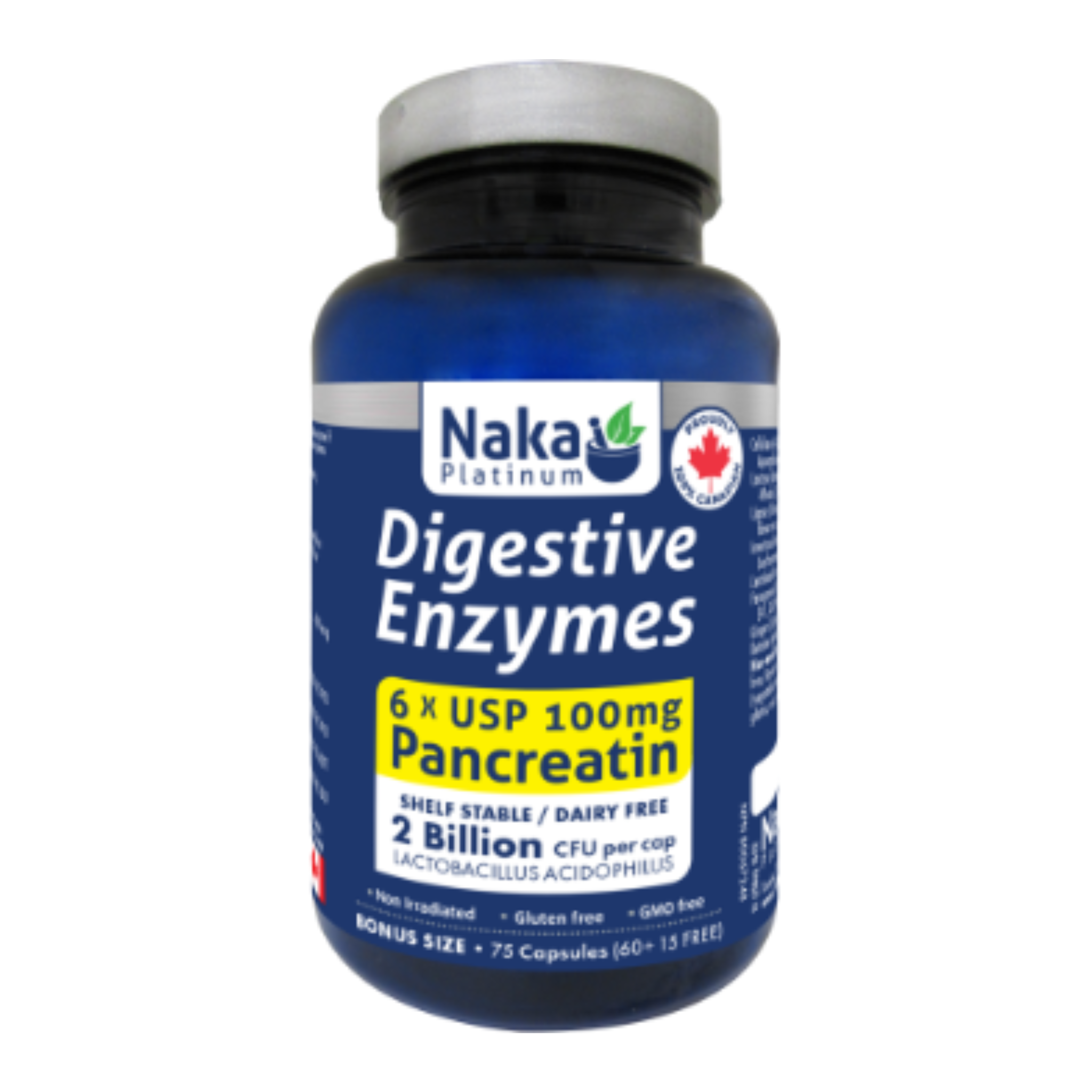 Naka - Digestive Enzymes - 75 Capsules