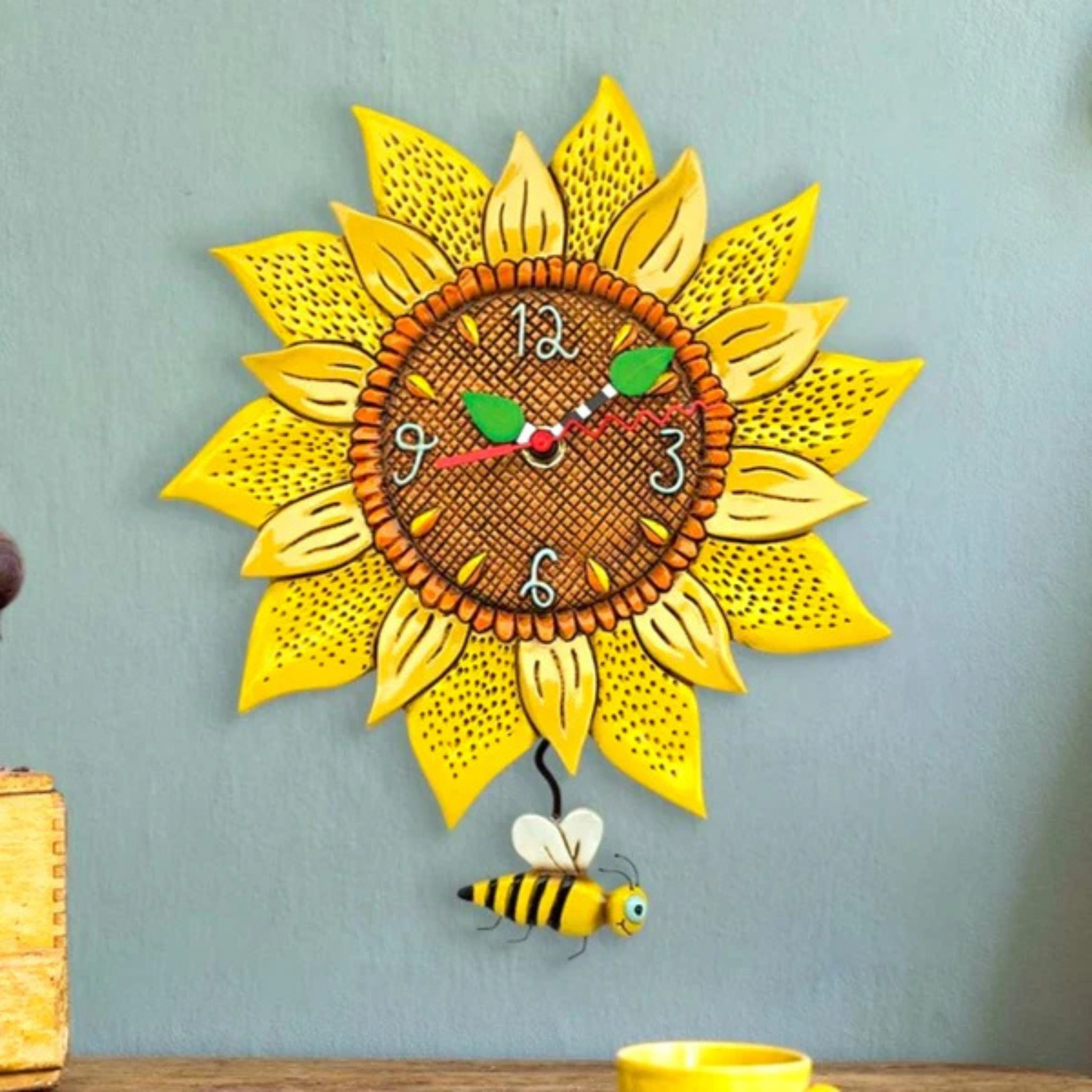 Allen Designs- Clock Bee Sunny Sunflower