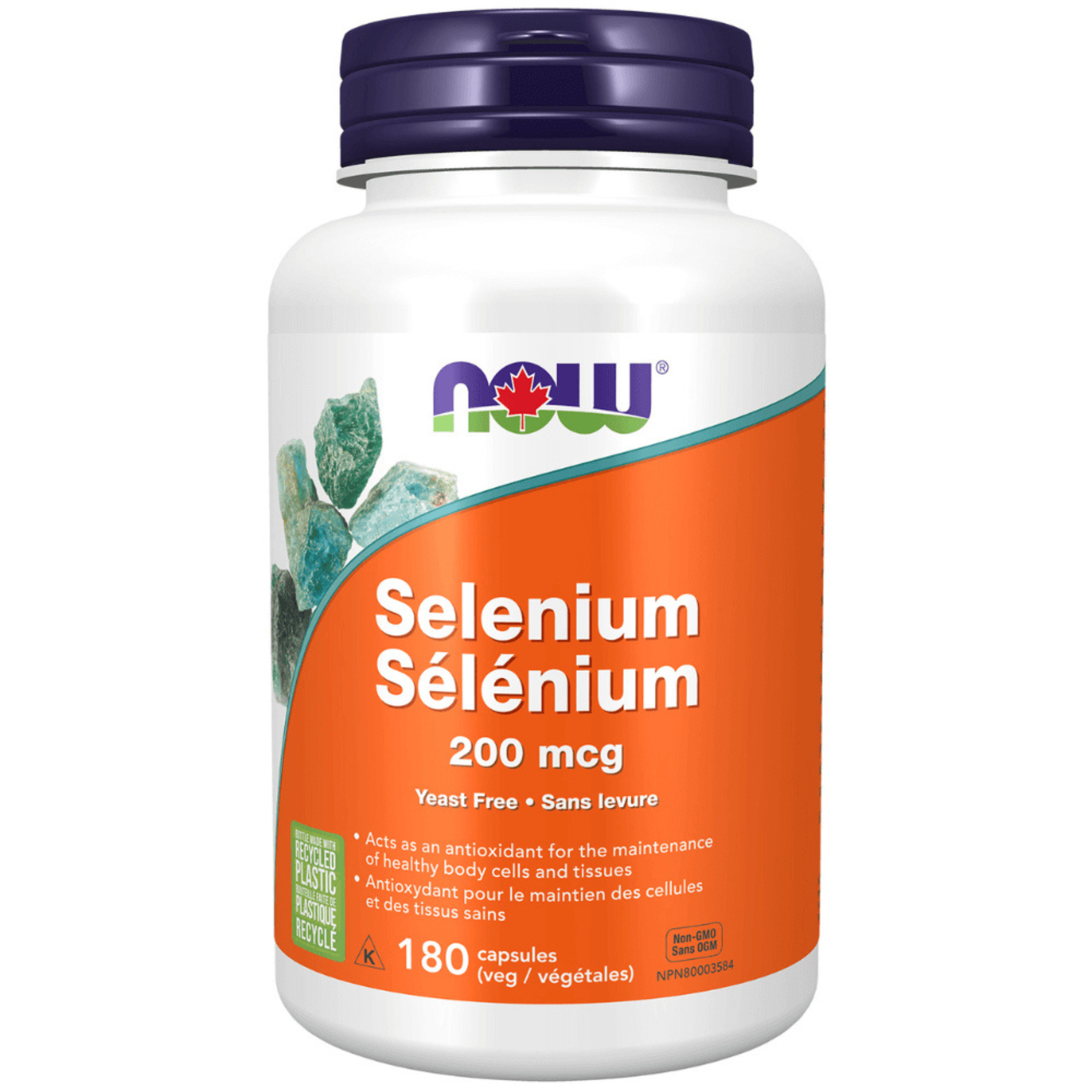 Now - Selenium (Yeast Free) - 200mcg Veg Capsules