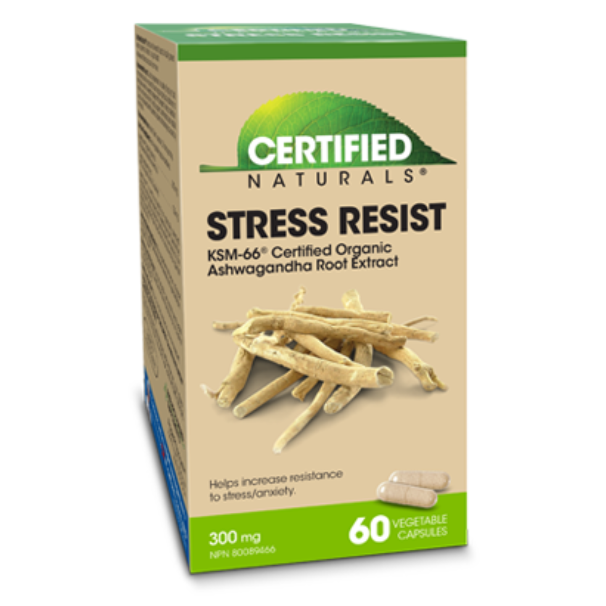 Certified Naturals - Stress Resist - 300mg 60 Veg Capsules