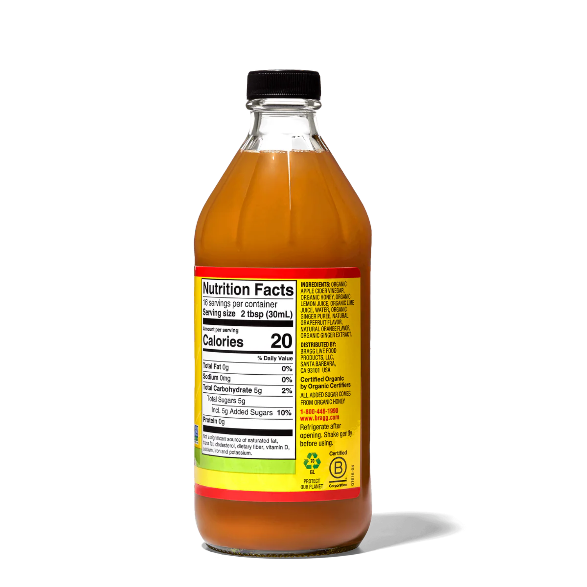 Bragg - Apple Cider Vinegar Citrus Ginger - 473ml