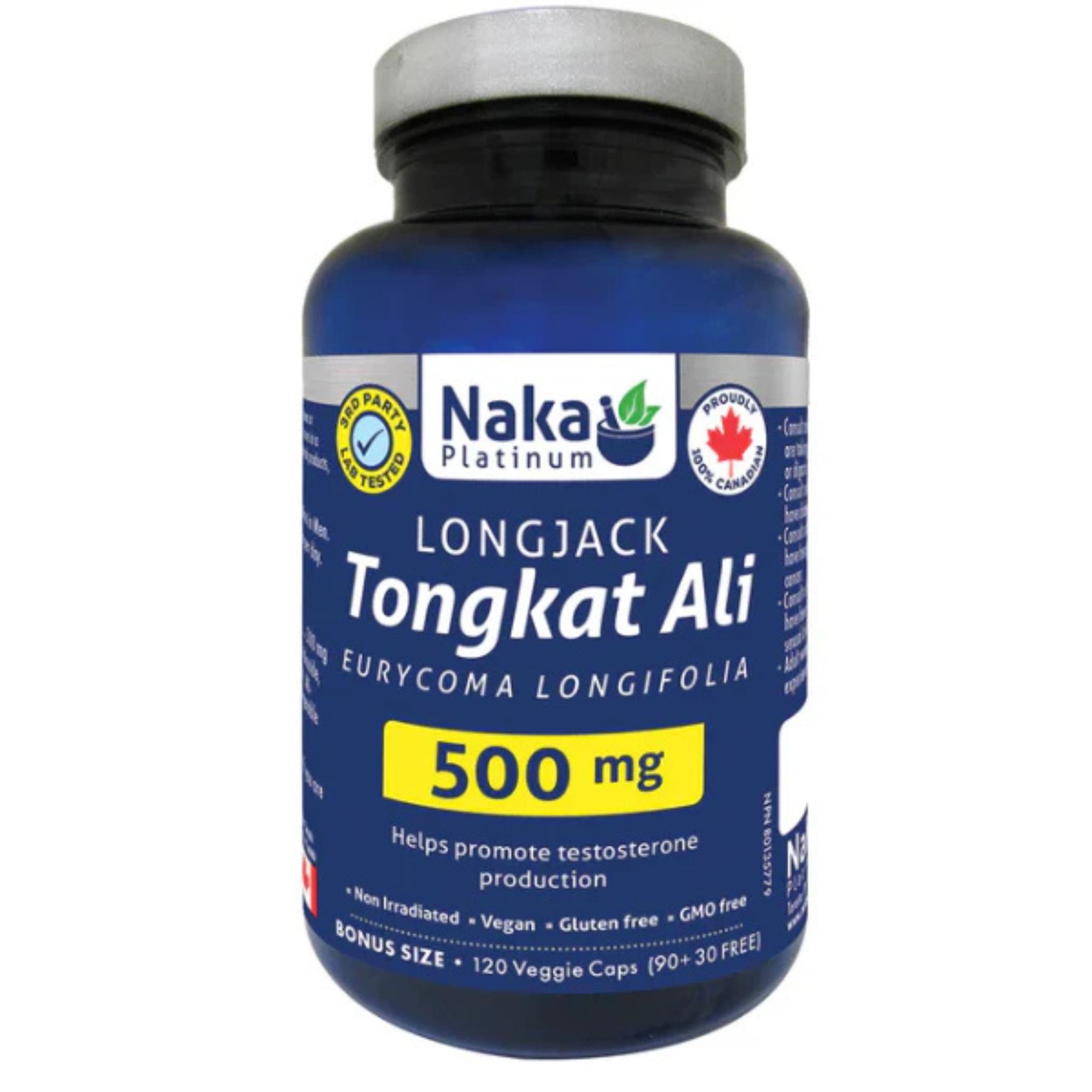 Naka - LongJack Tongkat Ali - 500mg 120 Veg Capsules