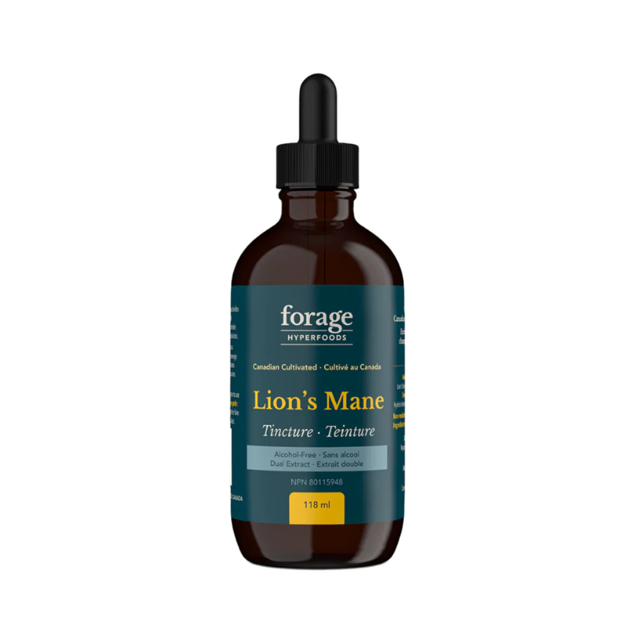 Forage Hyperfoods - Lion's Mane Tincture Alcohol Free - 118ml (DSLM)