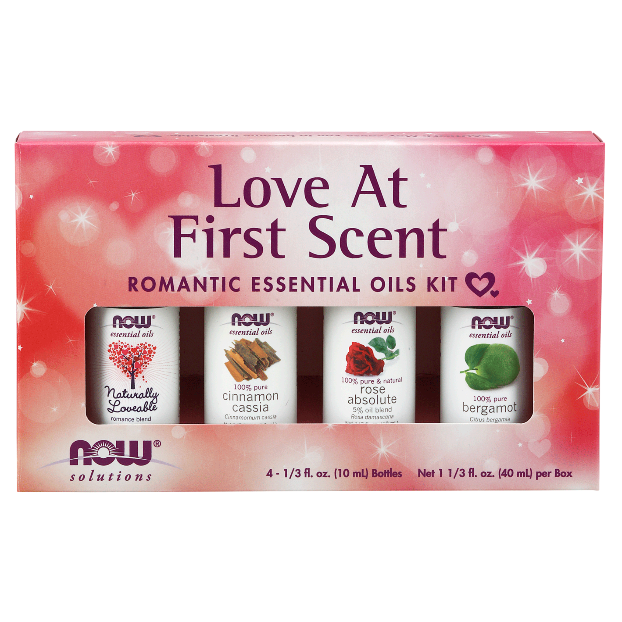 Now - Love At First Scent Essential Oils Kit -X4 10ml Bottles