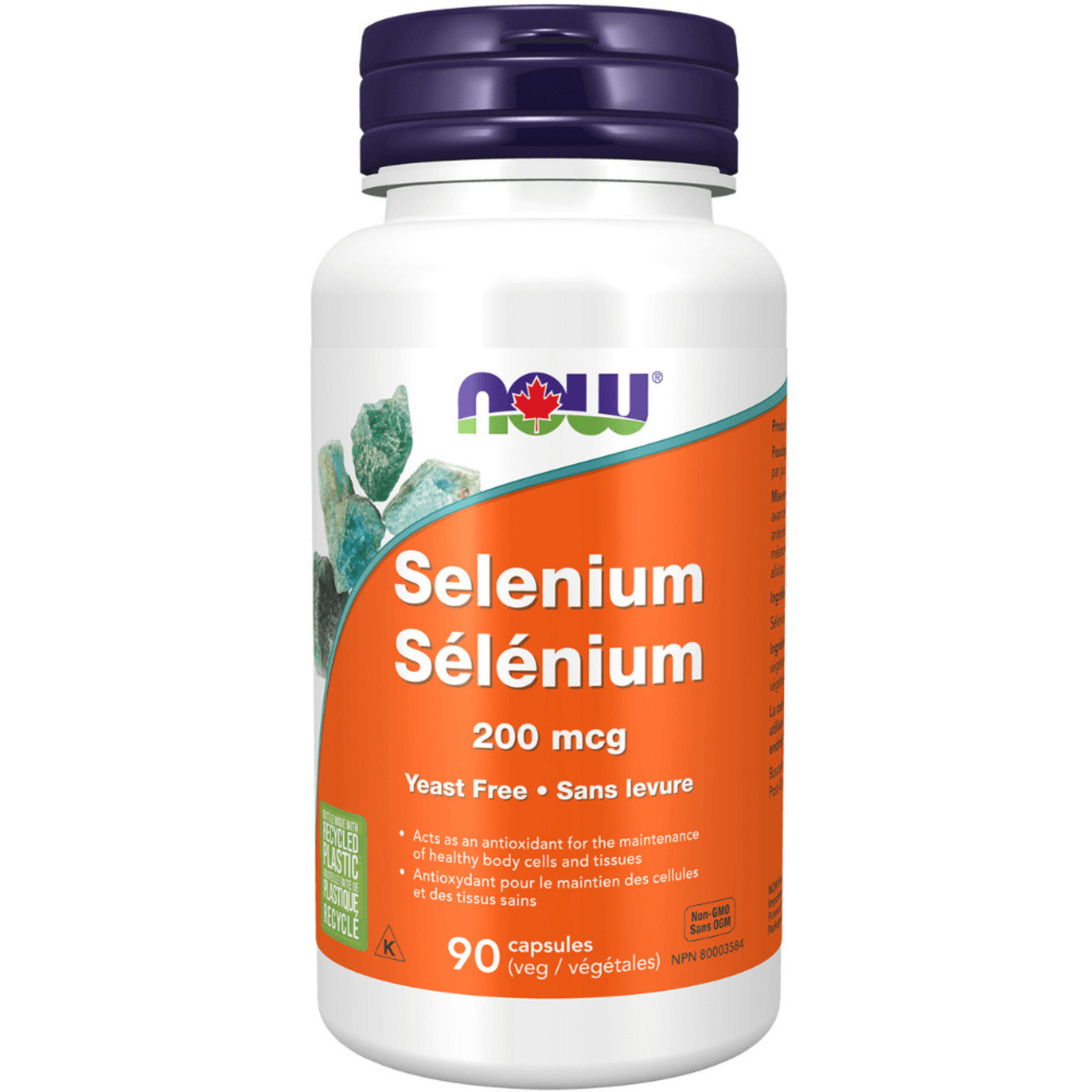 Now - Selenium (Yeast Free) - 200mcg Veg Capsules