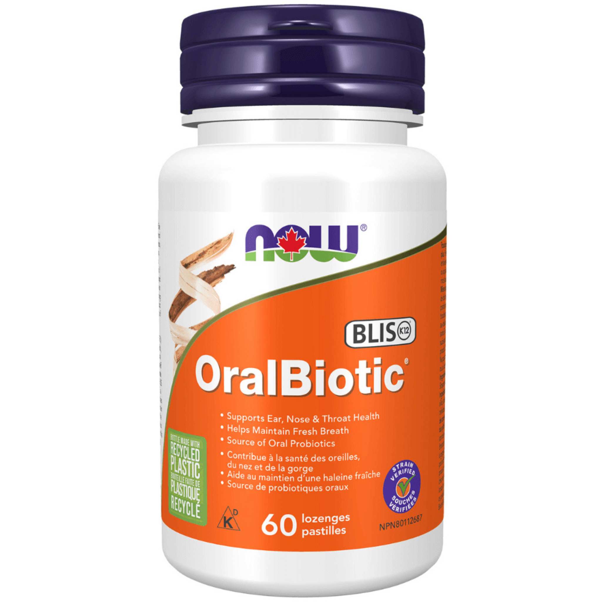 Now - Oral Biotic - 60 Lozenges (Keep Refrigerated)