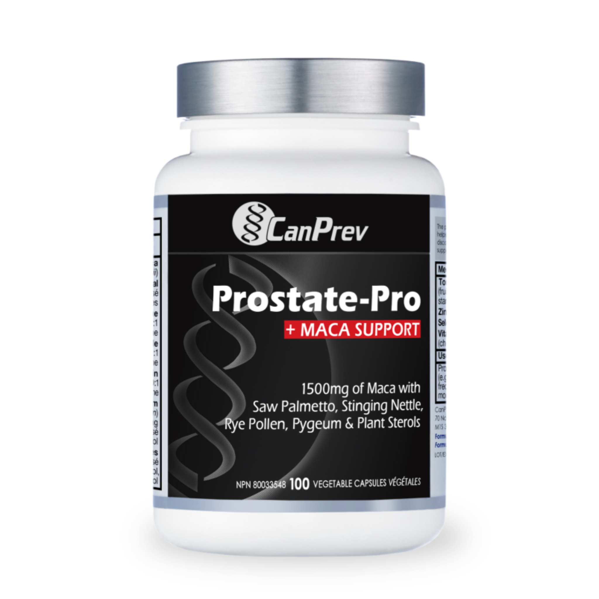 CanPrev - Prostate Pro + Maca Support - 100 Veg Capsules