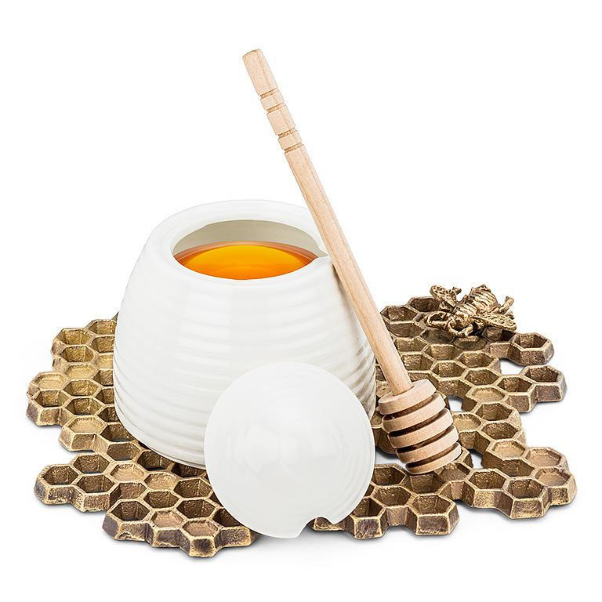 Abbott - Honeycomb Trivet with Bee