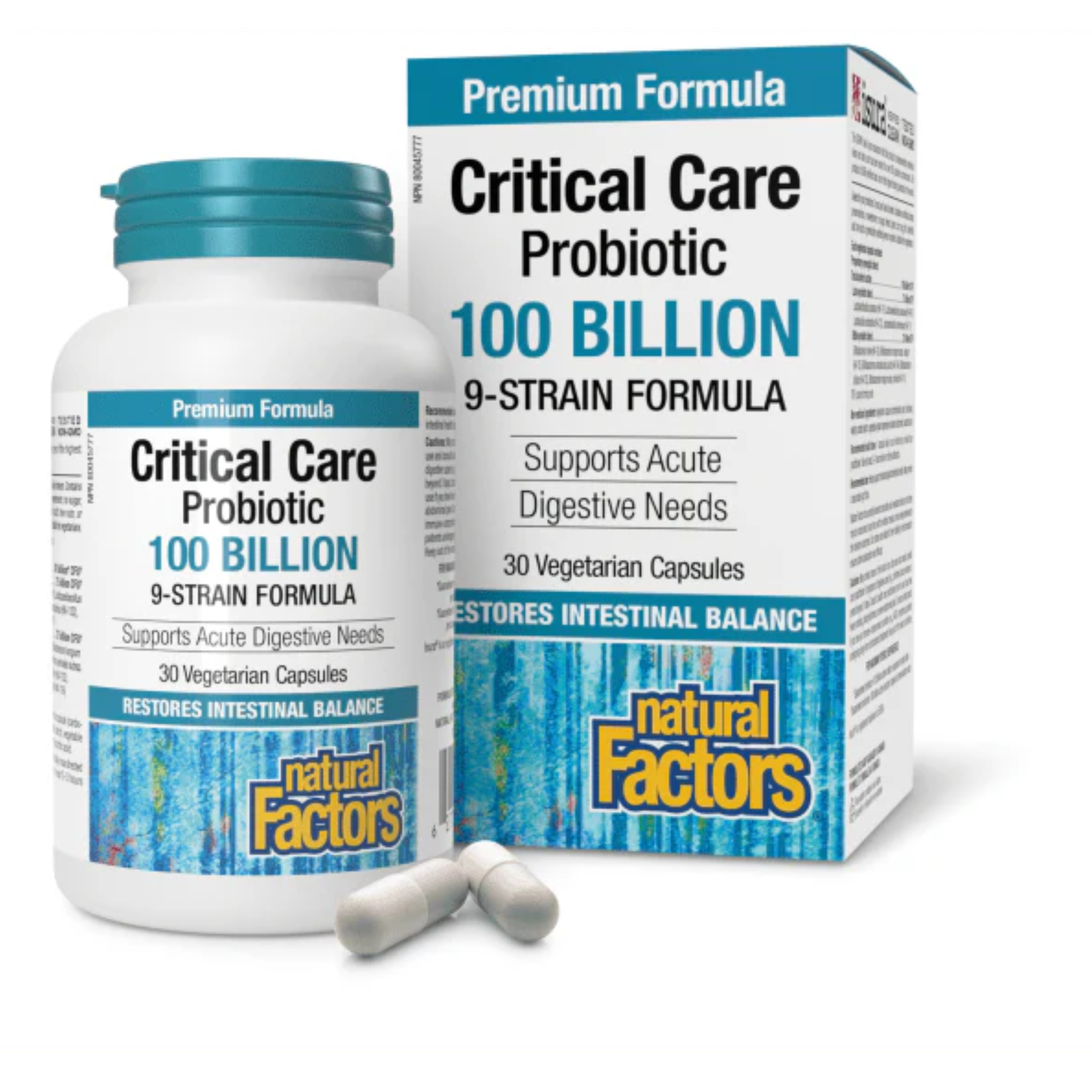 Natural Factors - Critical Care Probiotic 100 Billion - 30 Veg Capsules