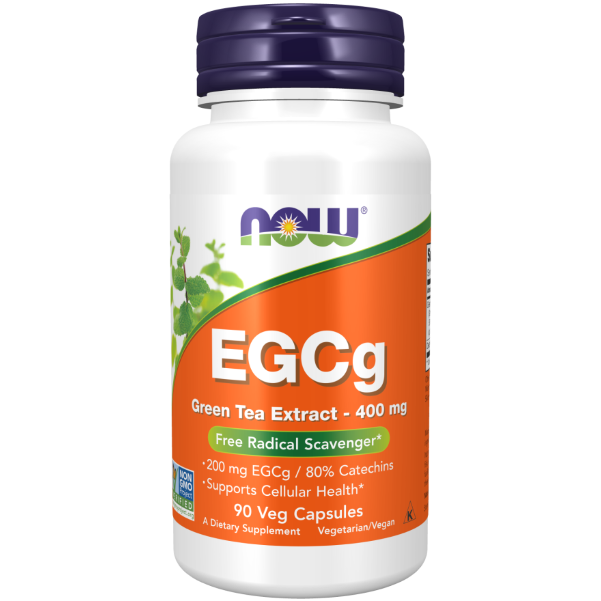 Now - EGCg Green Tea Extract - 400 mg (EGCg 200 mg) Veg Capsules