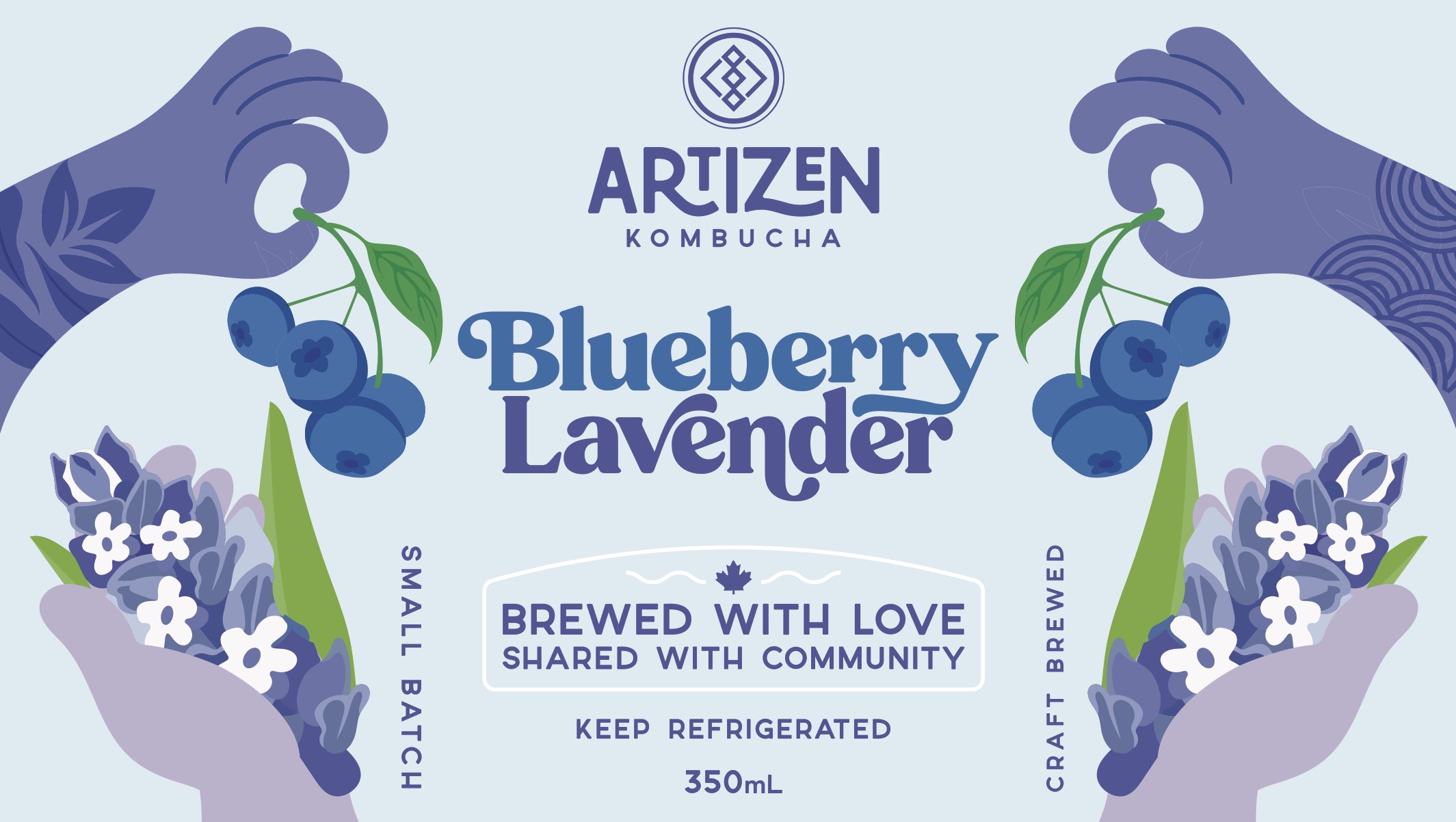 Artizen - Kombucha Blueberry Lavander - 1L