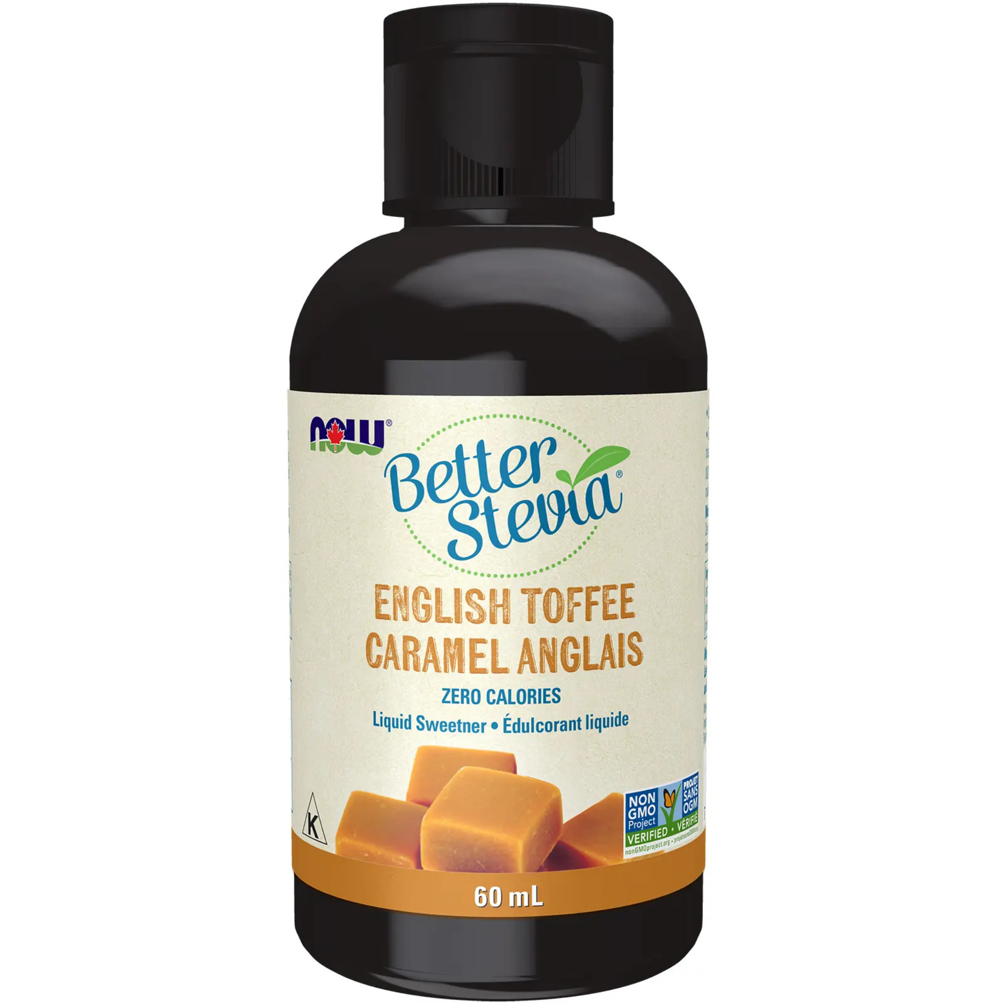 Now - Stevia Liquid English Toffee - 60ml