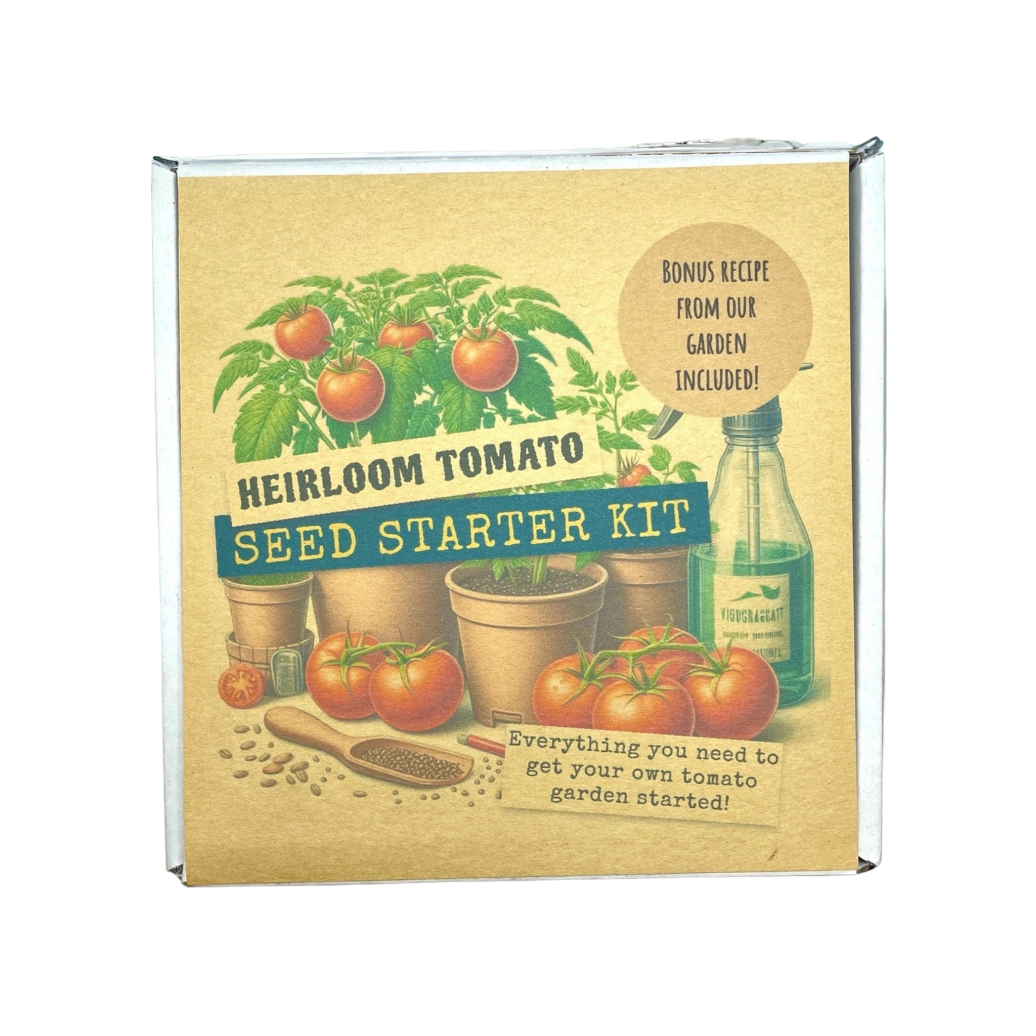 Fuschia Designs Shop - Heirloom Tomato Starter Kit: Grow Your Own Heritage Tomatoes