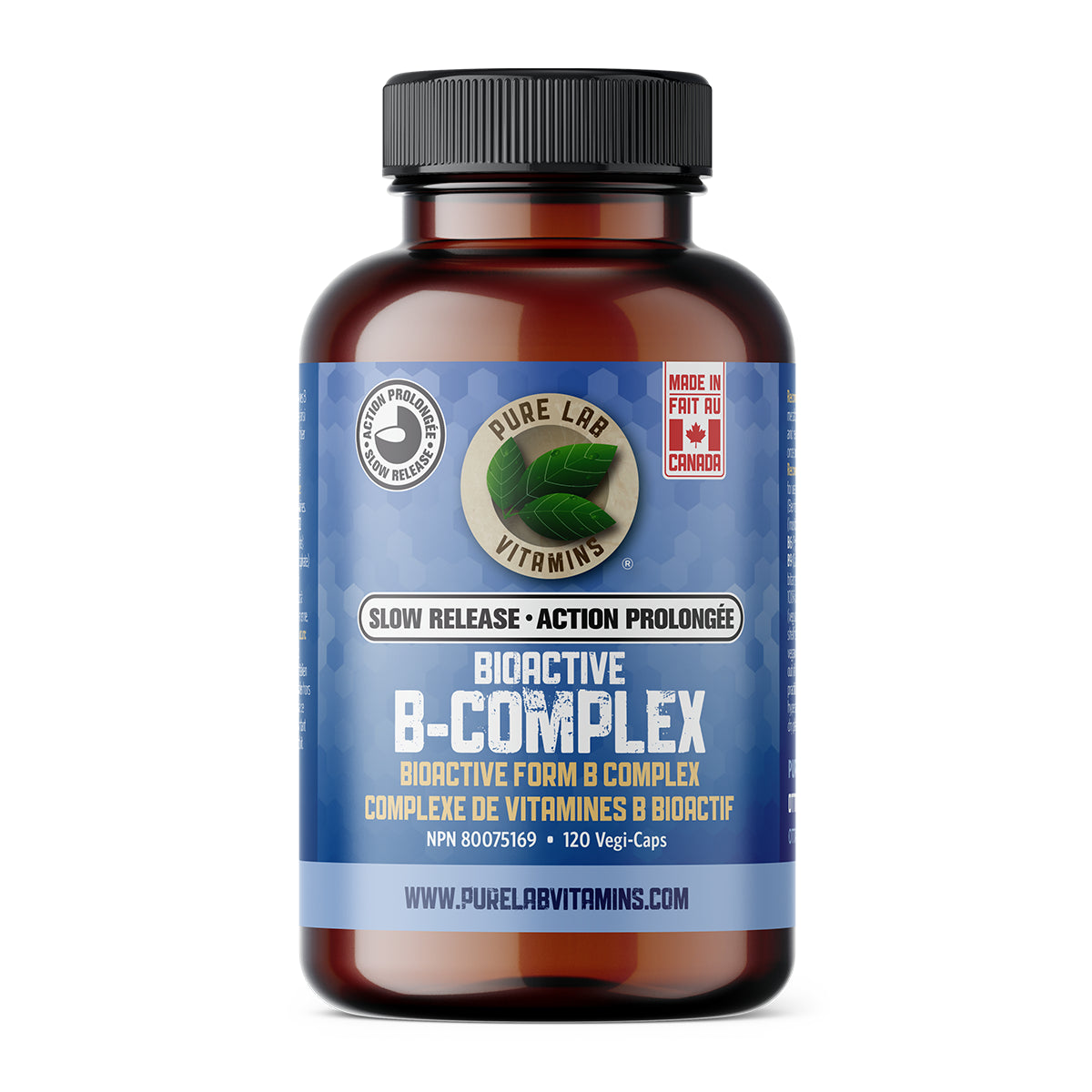 Pure Lab Vitamins - Bioactive B Complex Slow Release - Veg Capsules