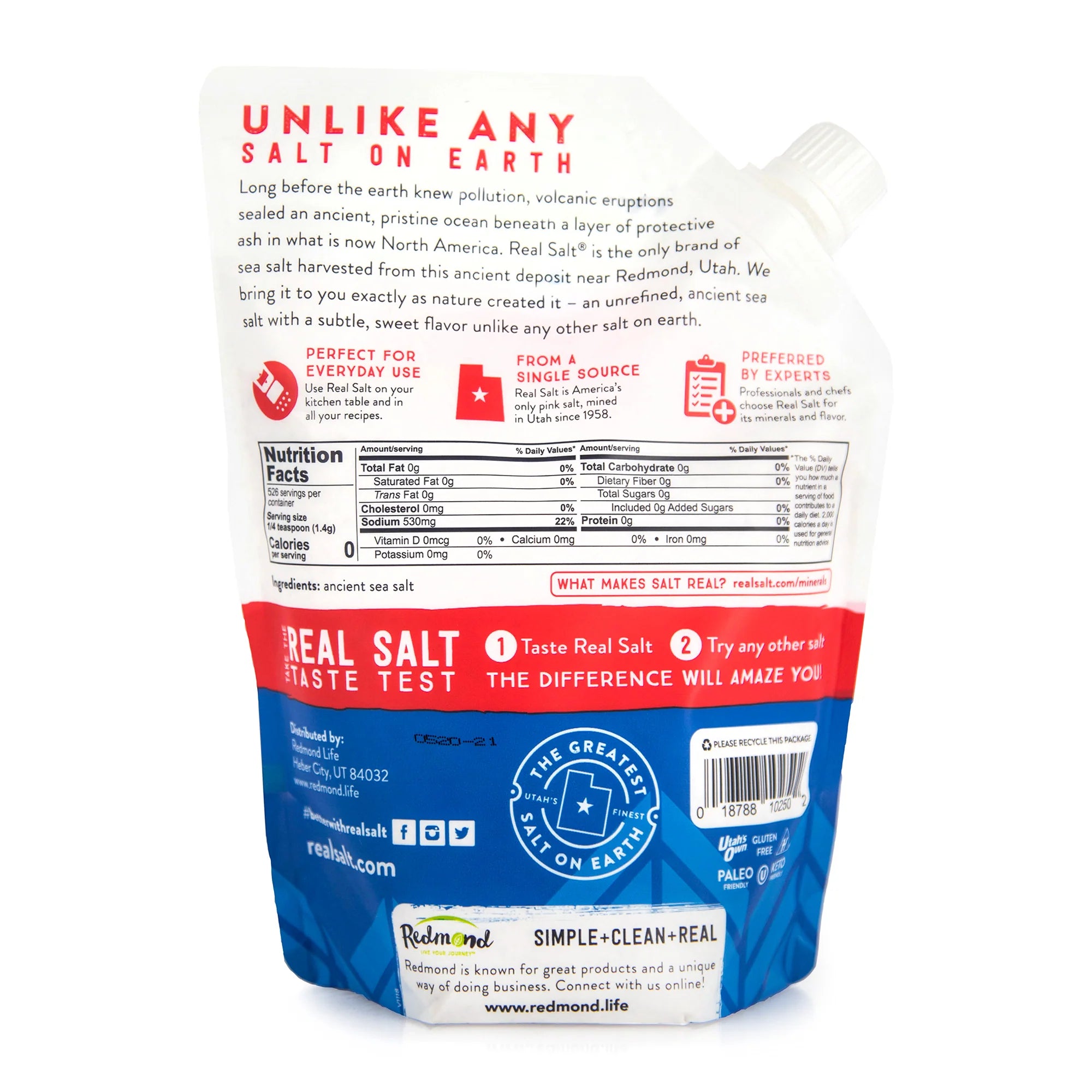 Redmond - Real Salt Fine Salt Bag - 737g