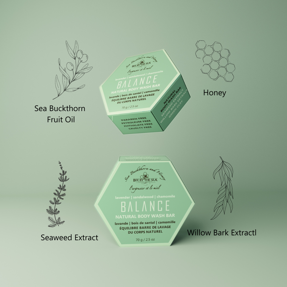 Bee By The Sea - Balance Body Wash Bar - 70g