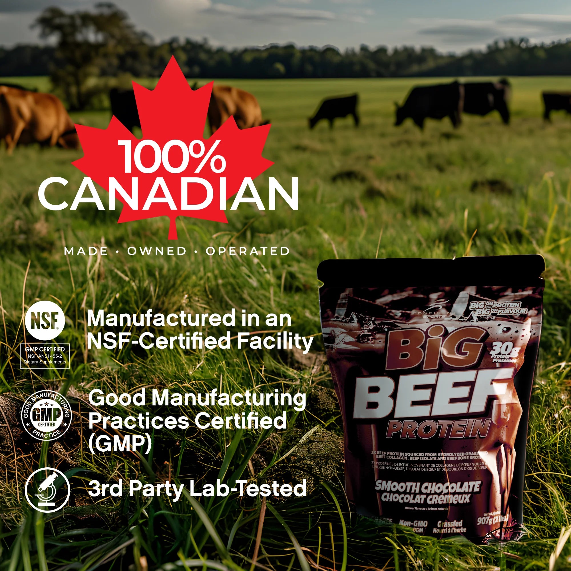 Confident Sports - Big Beef Protein - 907g