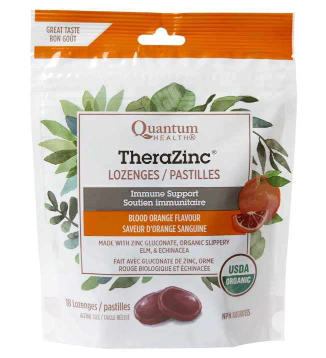 Quantum Health - Therazinc Blood Orange - 18 Lozenges