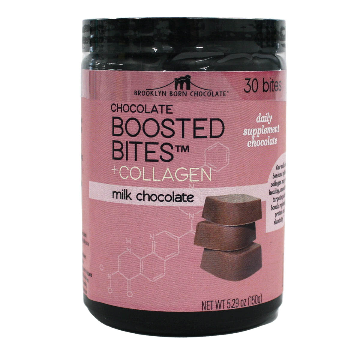 Brooklyn Born Chocolate - Boosted Bites +Peptides Collagen 42% Milk Chocolate