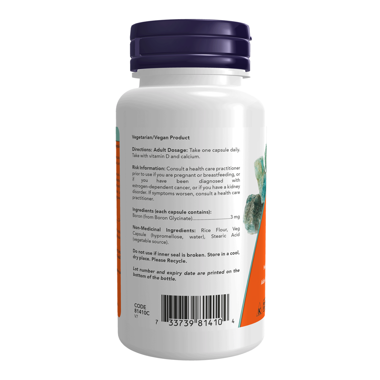 Now - Boron - 3mg 100 Veg Capsules
