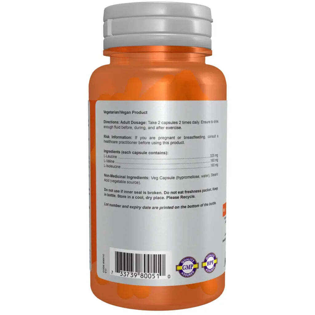 Now Sports - Branched Chain Amino Acids - 120 Veg Capsules